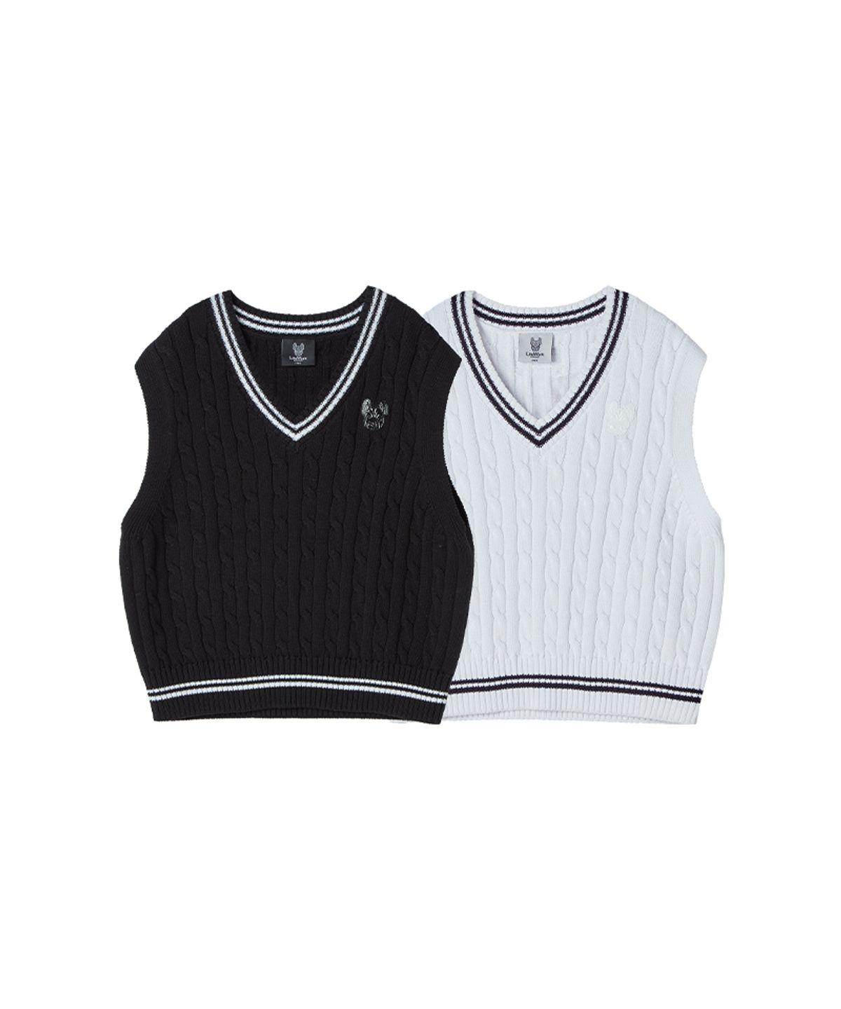라이프워크 키즈(LIFEWORK KIDS) 키즈) 클래식 케이블 니트베스트