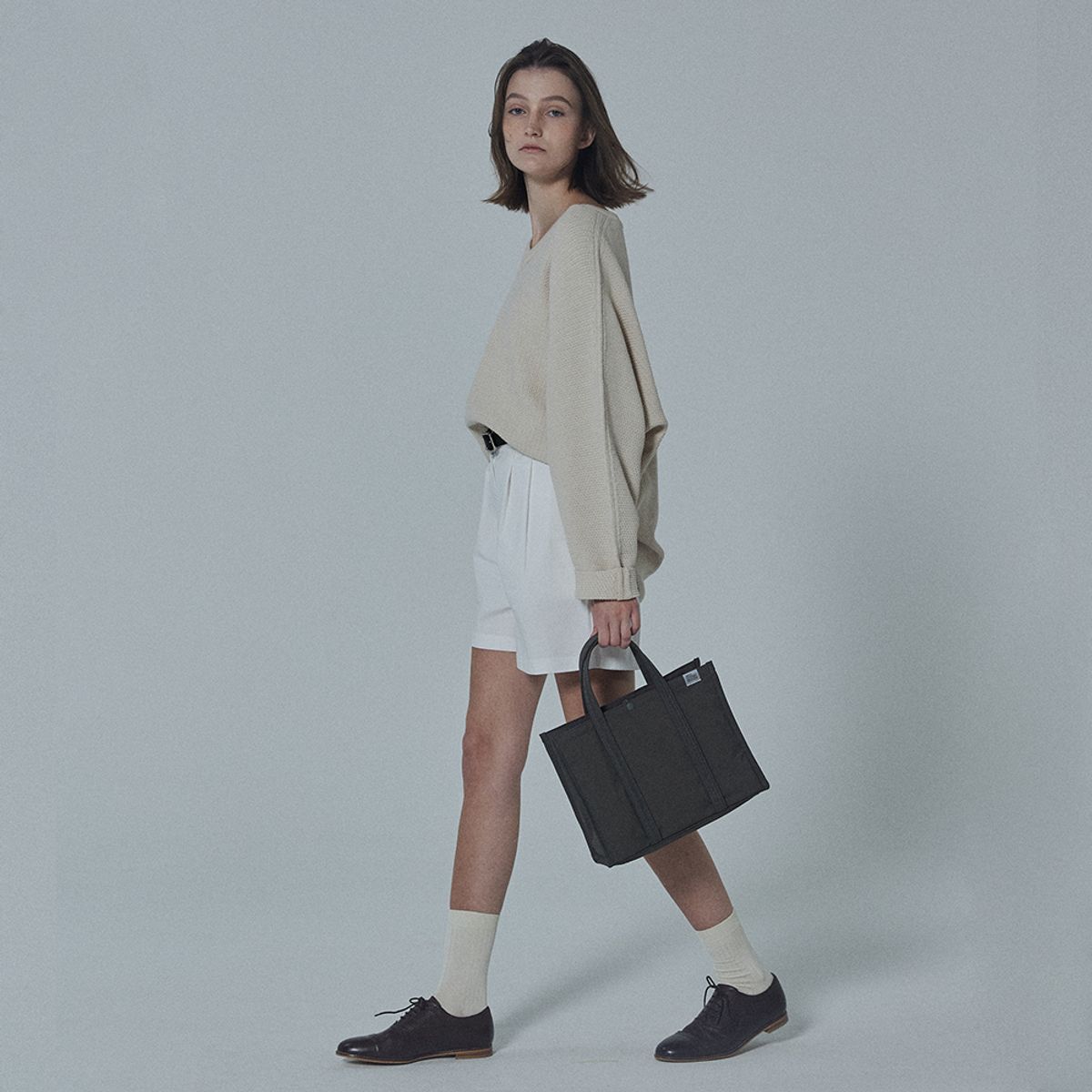 스위치(SWEETCH) TOTE BRIEF 001 WIDE S Stone Grey