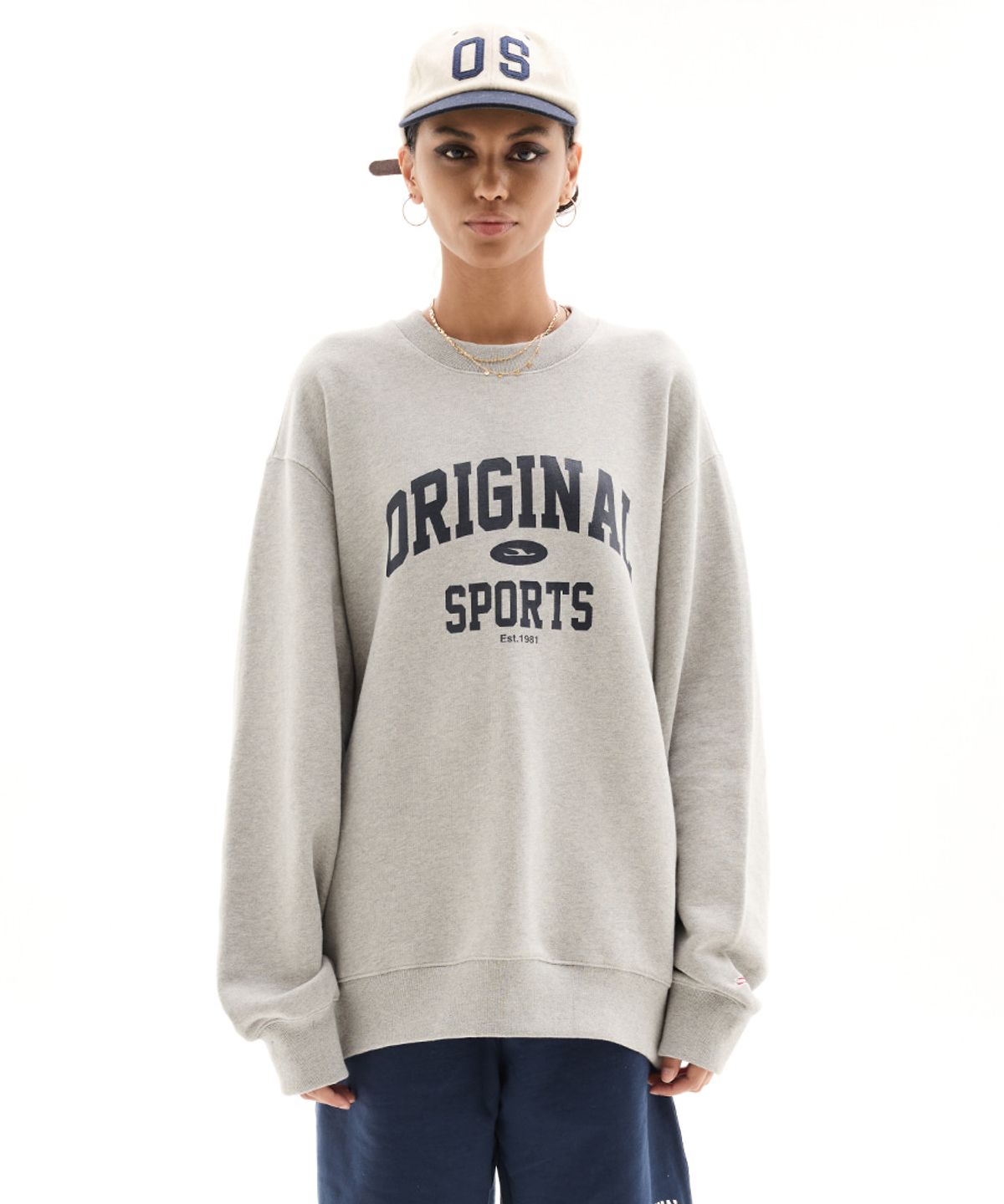 프로-스펙스(PRO-SPECS) ARCH LOGO CREW NECK SWEATSHIRTS M.GRAY