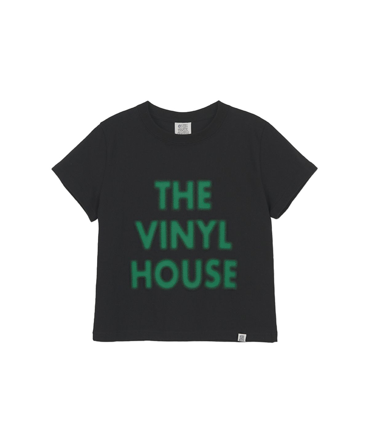 더바이닐하우스(THEVINYLHOUSE) SPRAY LOGO TEE BLACK (VH2DSUT500A)