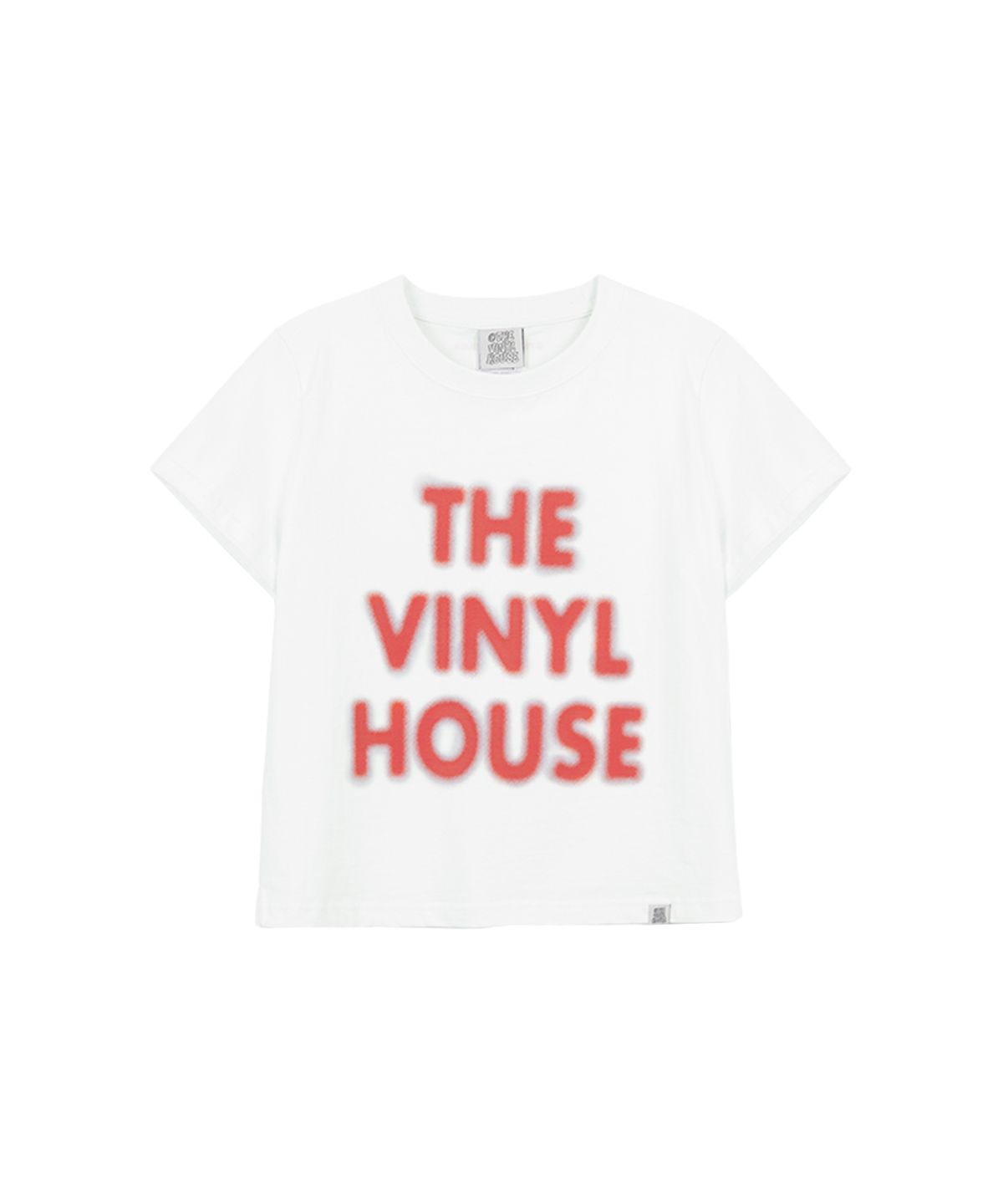 더바이닐하우스(THEVINYLHOUSE) SPRAY LOGO TEE WHITE (VH2DSUT500A)
