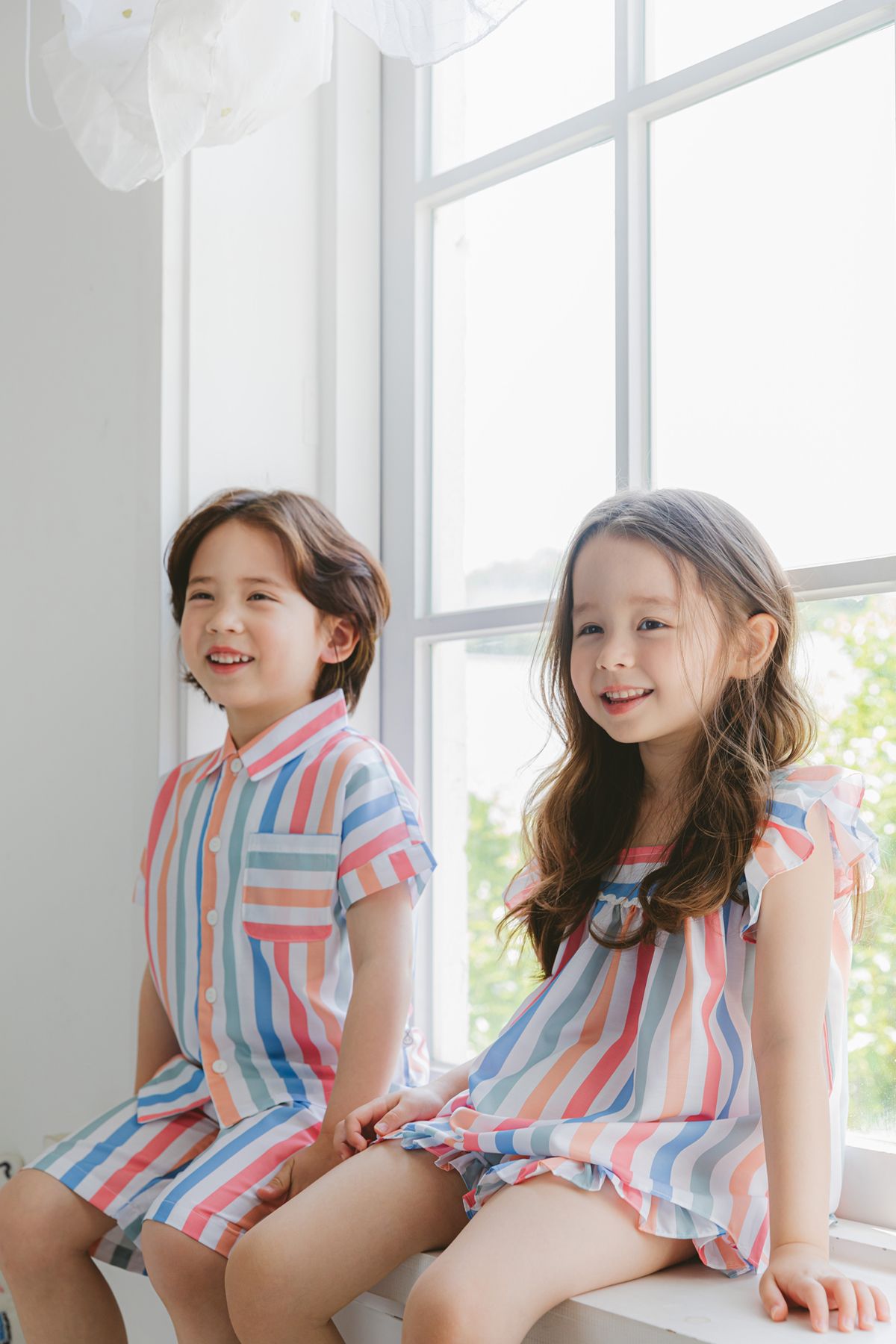 루루삐에르(LOULOU PIERRE) 썸머 4색 스트라이프 파자마