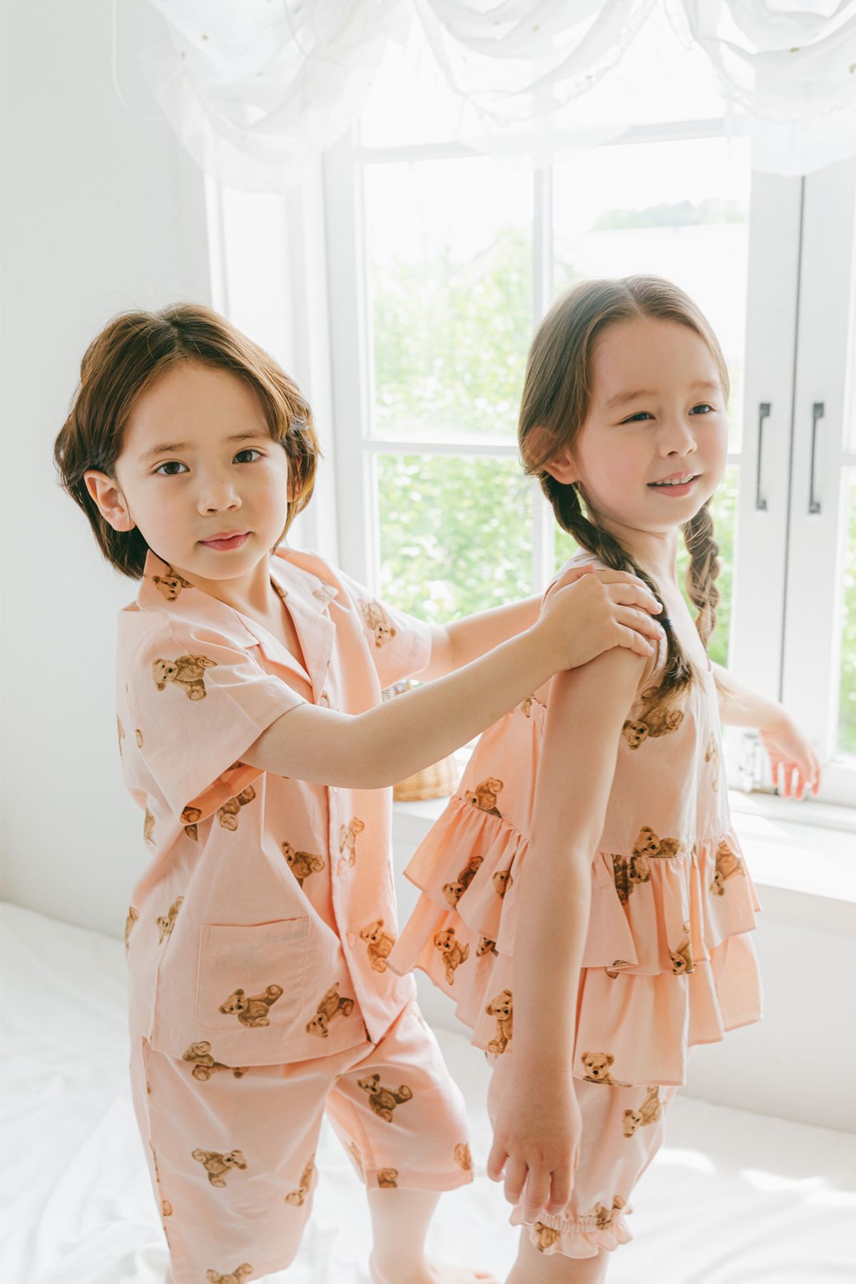 루루삐에르(LOULOU PIERRE) 썸머 브라운베어 파자마 시리즈