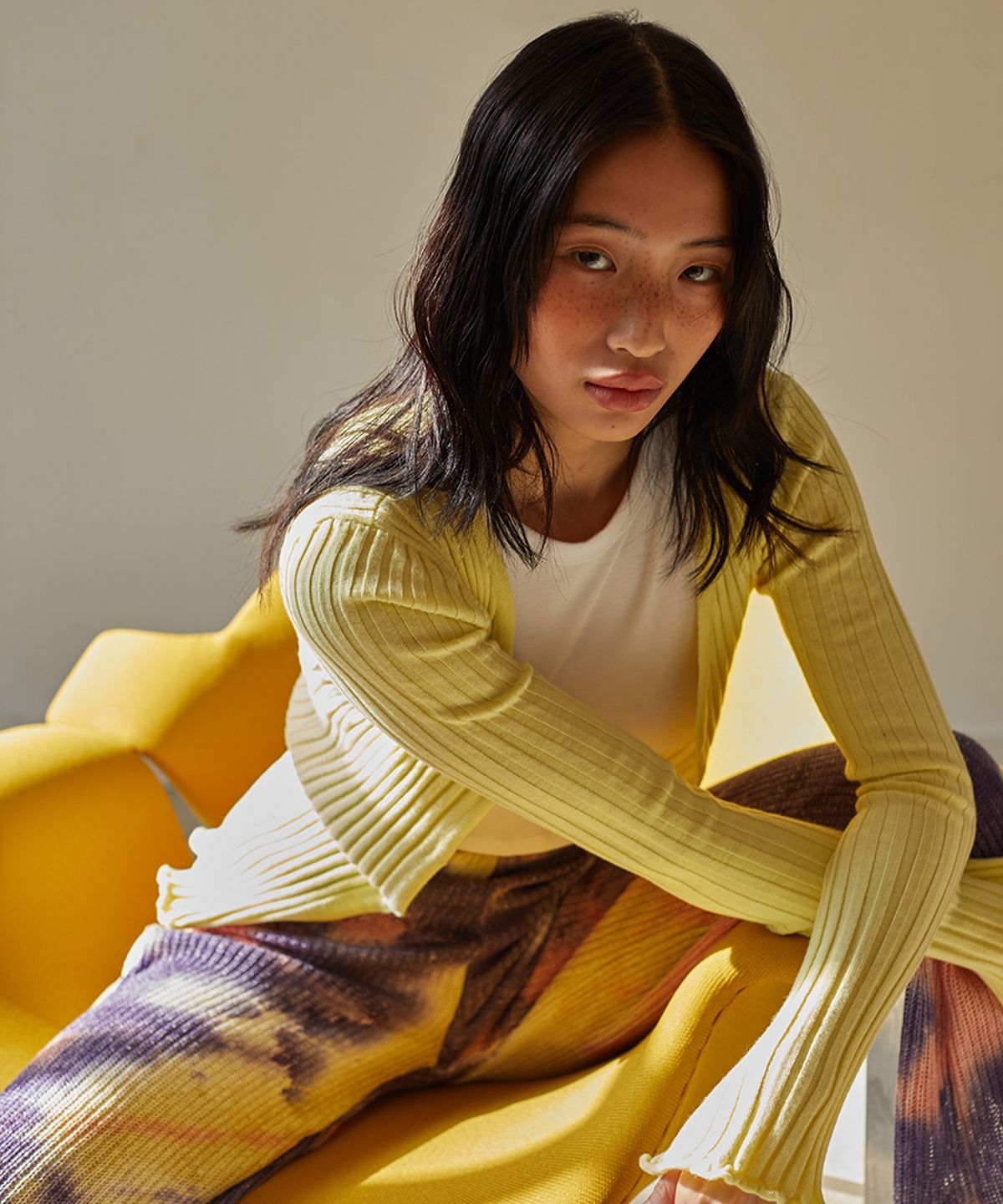탑걸(TOPGIRL) WAVY HEM BELL SLEEVE KNIT CARDIGAN_T316OT800