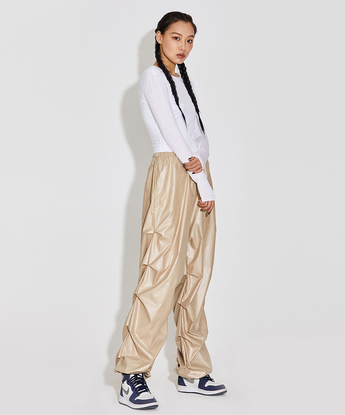 탑걸(TOPGIRL) OVER PINTUCK DRAWSTRING PANTS_T316BT700