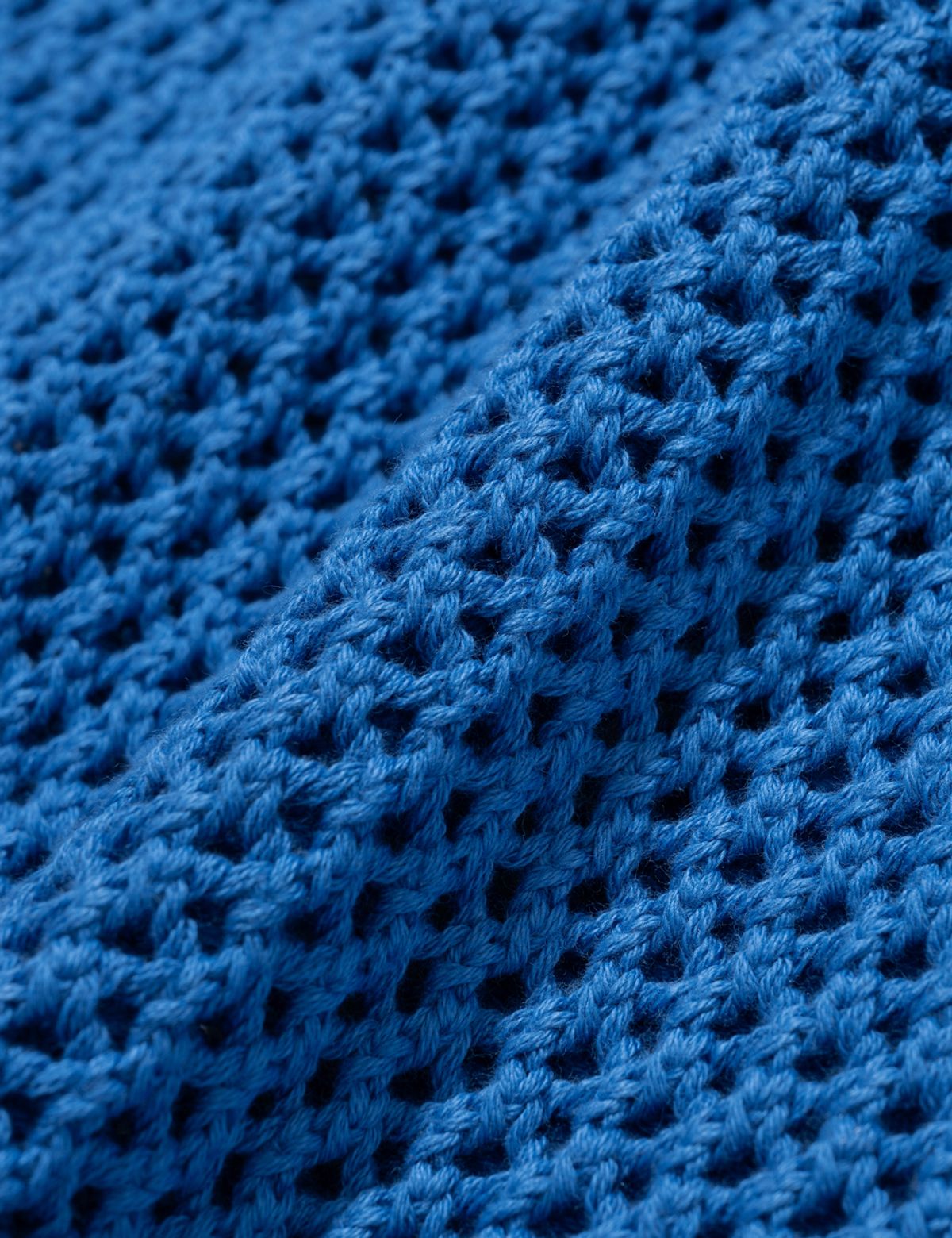 니티드(KNITTED) 네트 라운드 베스트 BLUE
