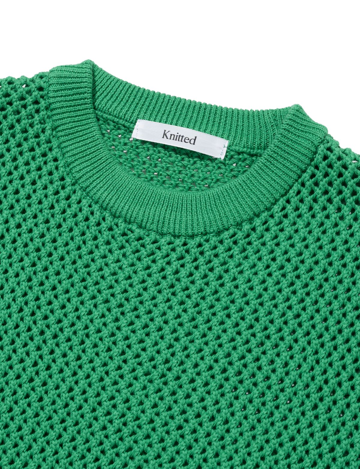 니티드(KNITTED) 네트 라운드 베스트 GREEN