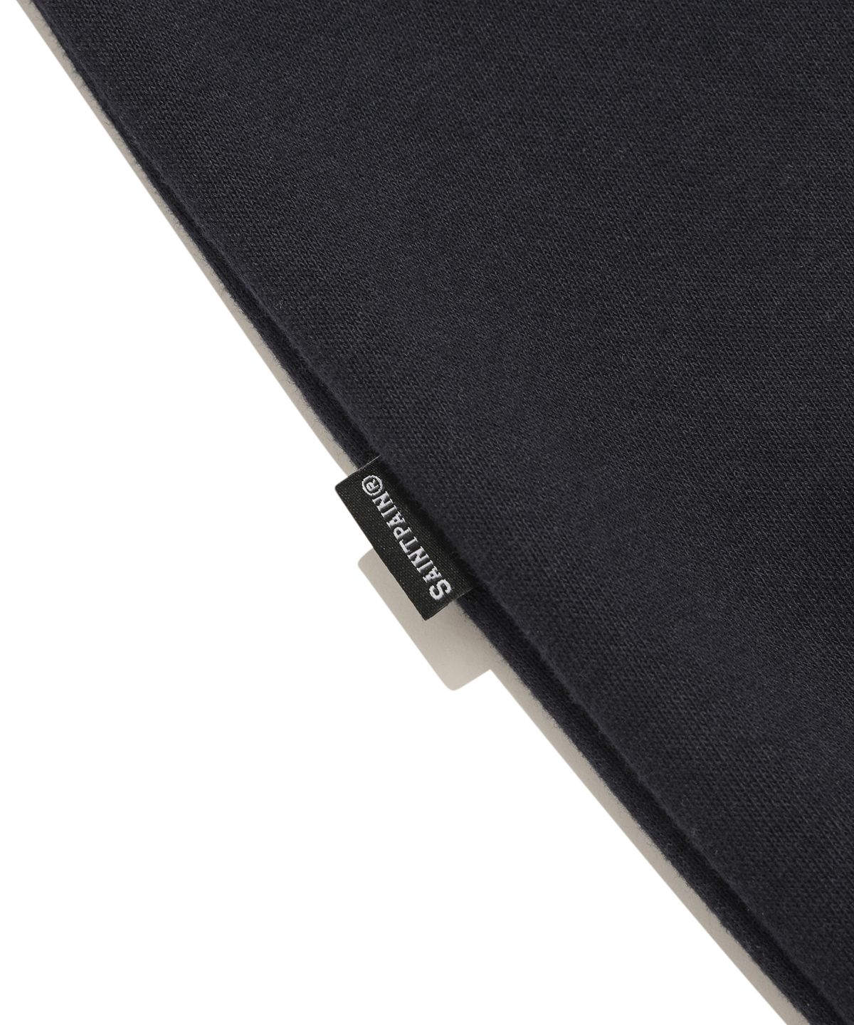 세인트페인(SAINTPAIN) SP 팀 로고 후드-애쉬 멜란지 네이비