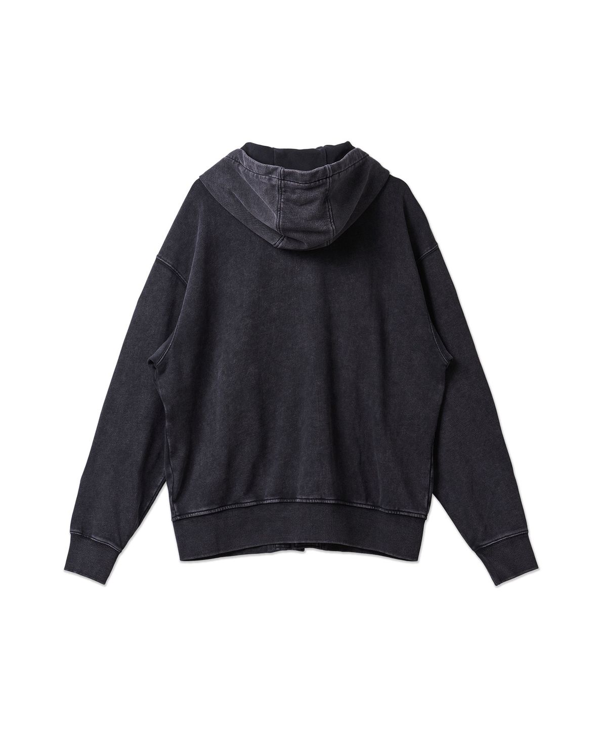 디키즈(DICKIES) 프렌치 테리 릴렉스드 후드 집업 - 블랙