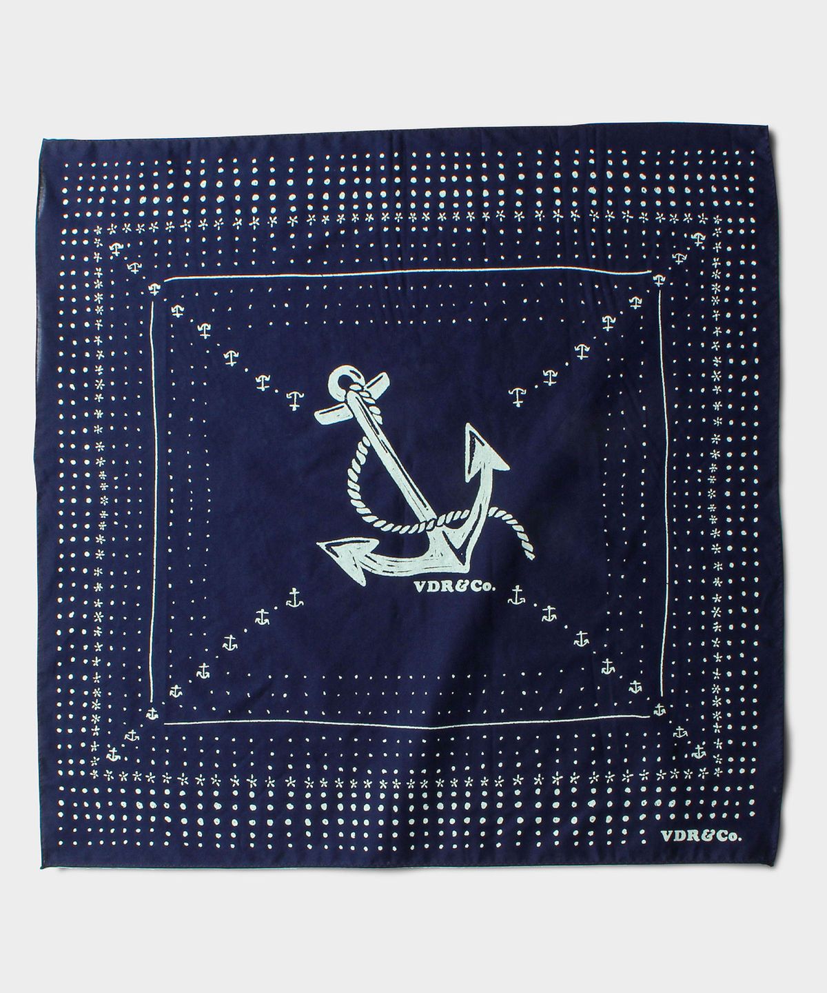 비디알(VDR) (50X50) ANCHOR BANDANA [Sailor Blue]