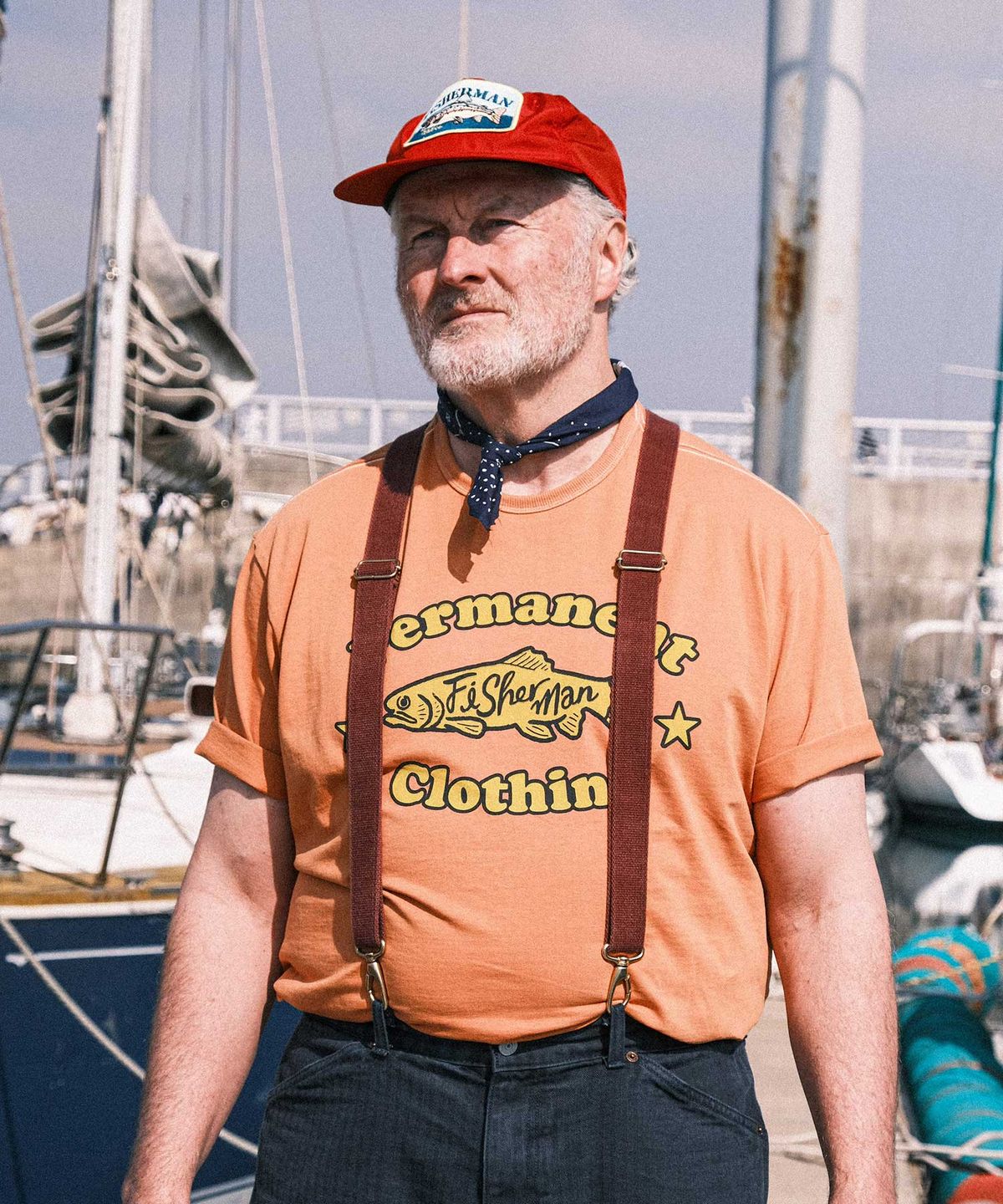 비디알(VDR) (50X50) ANCHOR BANDANA [Sailor Blue]