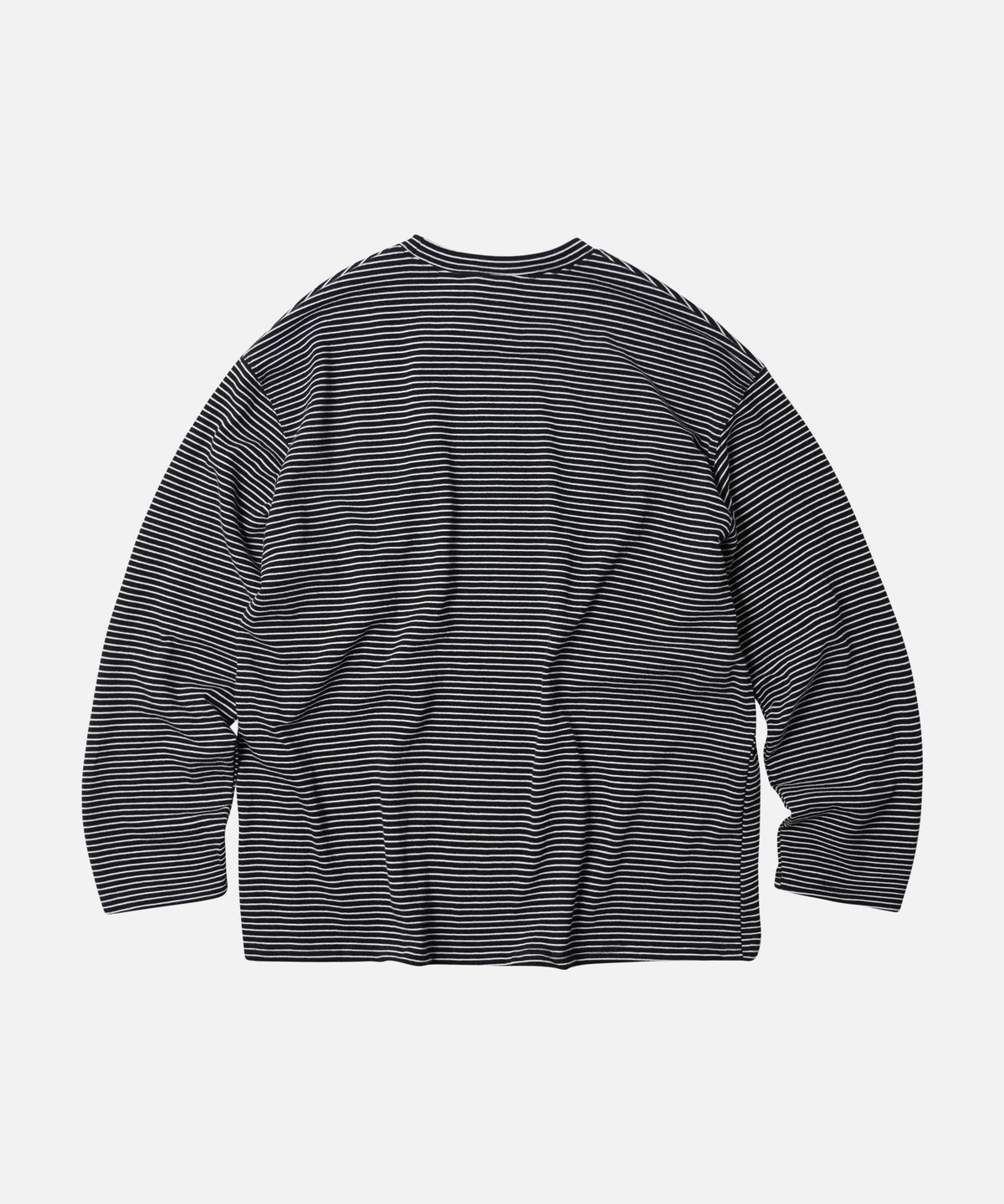 프리즘웍스(FRIZMWORKS) STRIPE OVERSIZED RELAX TEE 002 _ BLACK