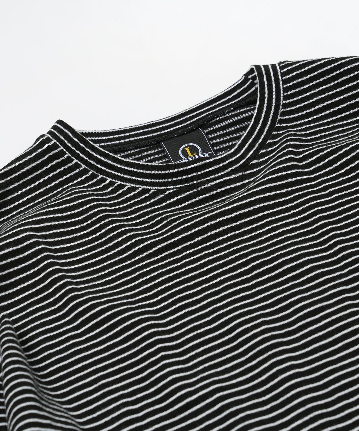 프리즘웍스(FRIZMWORKS) STRIPE OVERSIZED RELAX TEE 002 _ BLACK