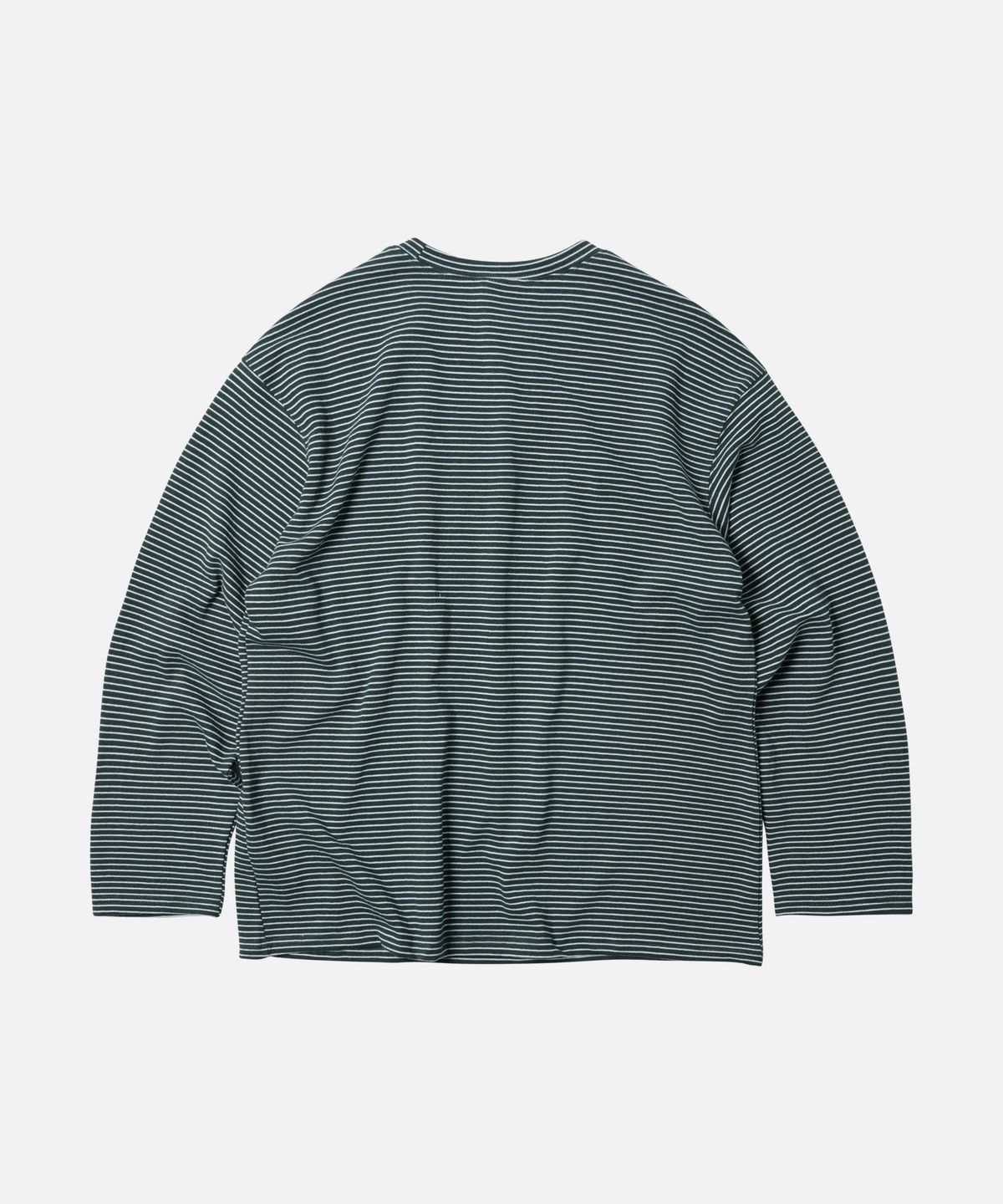 프리즘웍스(FRIZMWORKS) STRIPE OVERSIZED RELAX TEE 002 _ DARK GREEN