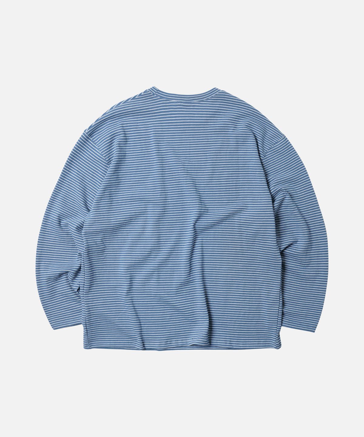 프리즘웍스(FRIZMWORKS) STRIPE OVERSIZED RELAX TEE 002 _ STEEL BLUE