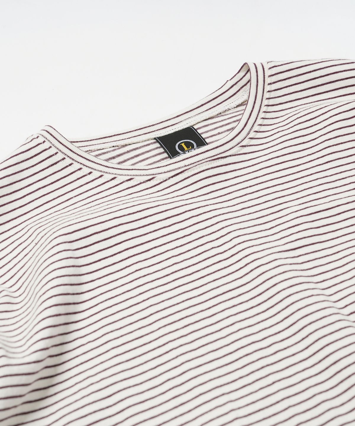 프리즘웍스(FRIZMWORKS) STRIPE OVERSIZED RELAX TEE 002 _ IVORY