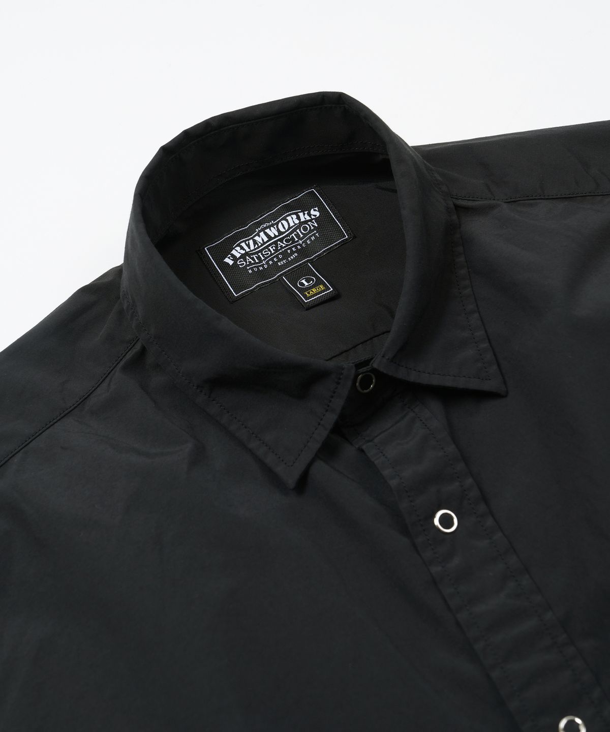 프리즘웍스(FRIZMWORKS) NYLON STRING SHIRT JACKET _ BLACK