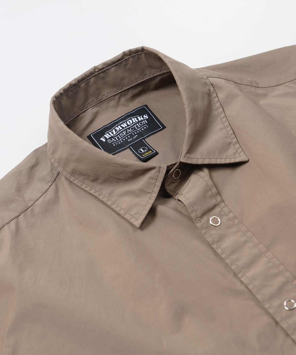 프리즘웍스(FRIZMWORKS) NYLON STRING SHIRT JACKET _ CAPPUCCINO
