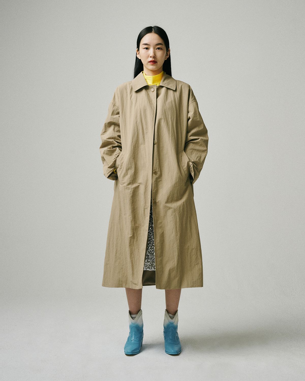 플리즈프로젝트(PLZPROJECT) POCKET MAC COAT, DARK BEIGE