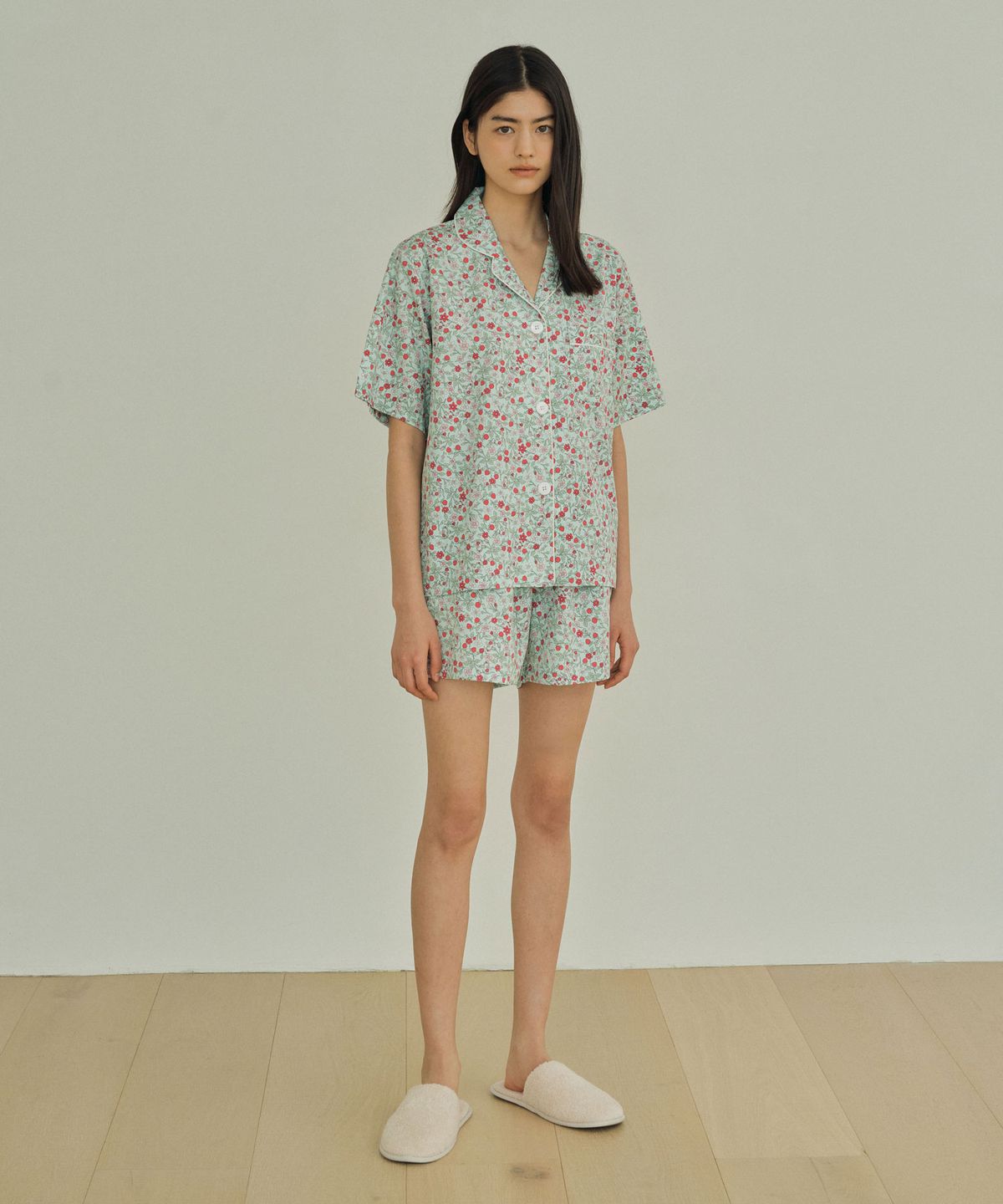 조스라운지(JO'S LOUNGE) [모달] (couple) Mint Short Pajama Set
