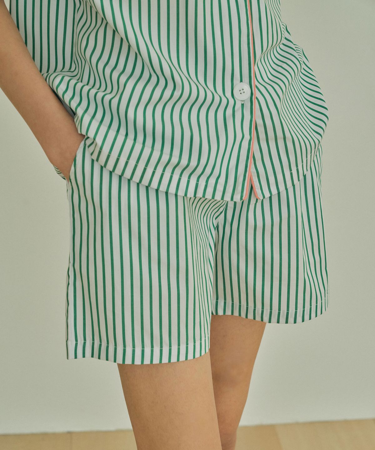 조스라운지(JO'S LOUNGE) (w) Green Tea Short Pajama Set