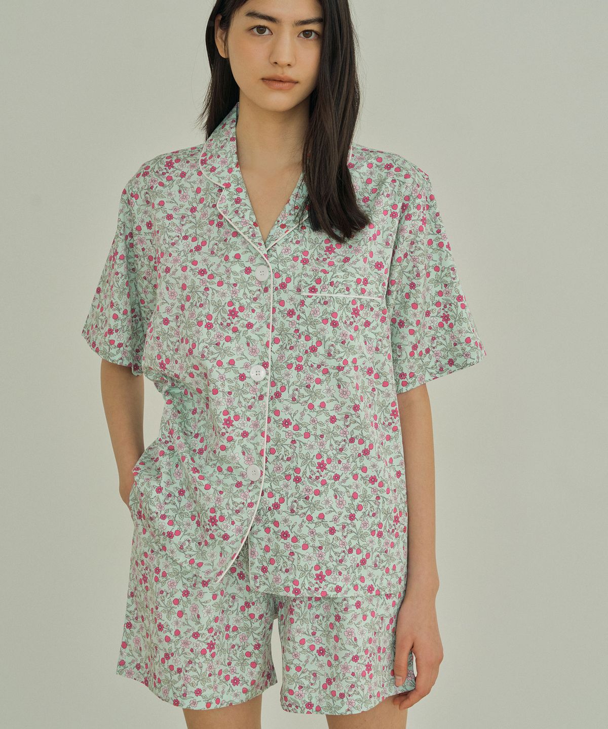 조스라운지(JO'S LOUNGE) [모달] (w) Mint Short Pajama Set