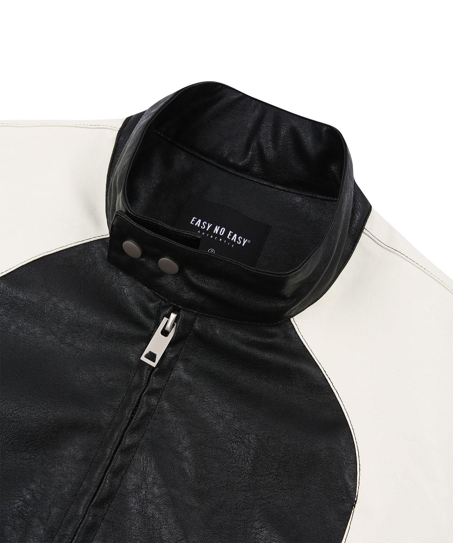 MUSINSA | EASY NO EASY Racer Jacket - Black
