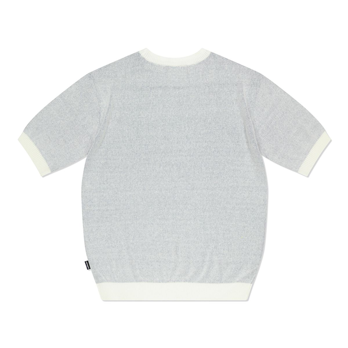마하그리드(MAHAGRID) COLLEGE LOGO HALF KNIT IVORY(MG2DMMK601A)