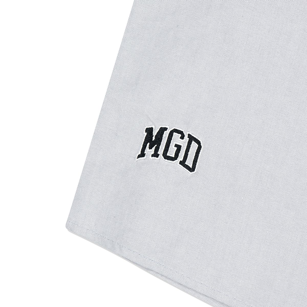마하그리드(MAHAGRID) MGD OXFORD HALF SLEEVE SHIRTS LIGHT GREY(MG2DMMW341A)