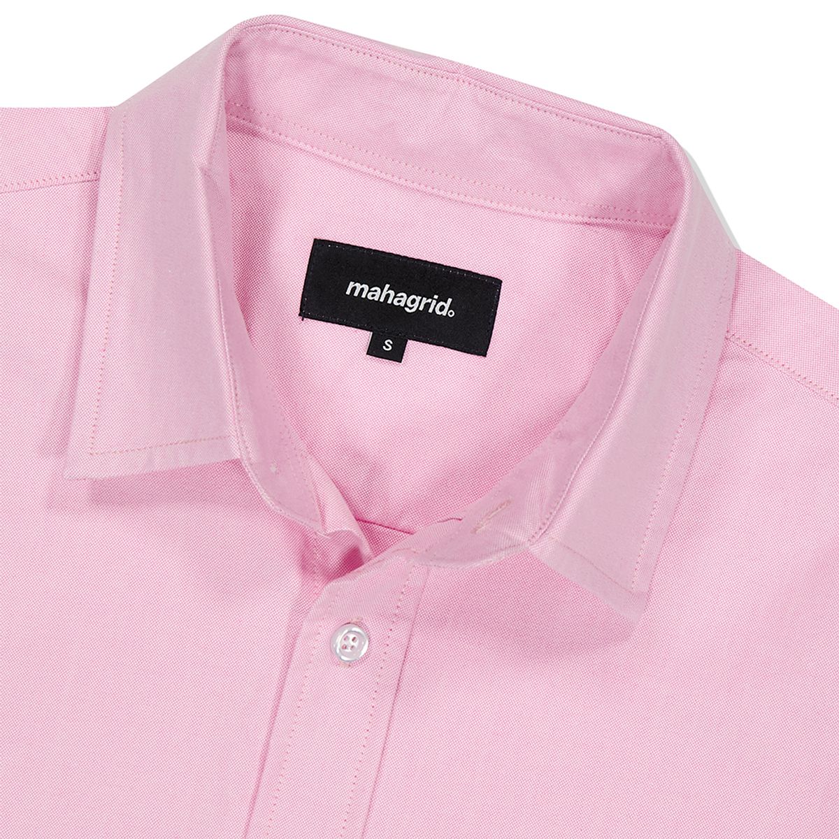 마하그리드(MAHAGRID) MGD OXFORD HALF SLEEVE SHIRTS PINK(MG2DMMW341A)