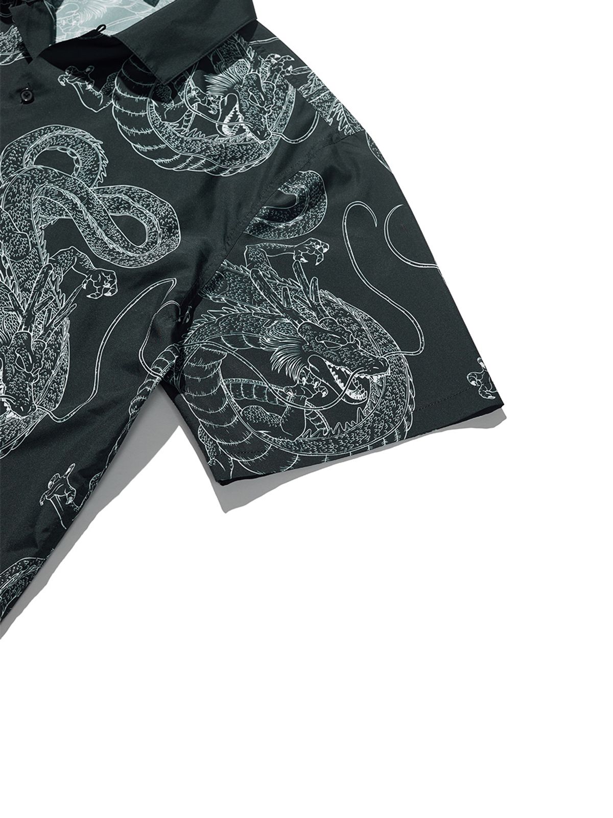 크리틱(CRITIC) CRITIC X DRAGONBALL SHENLONG OPENCOLLAR SHIRT BLACK