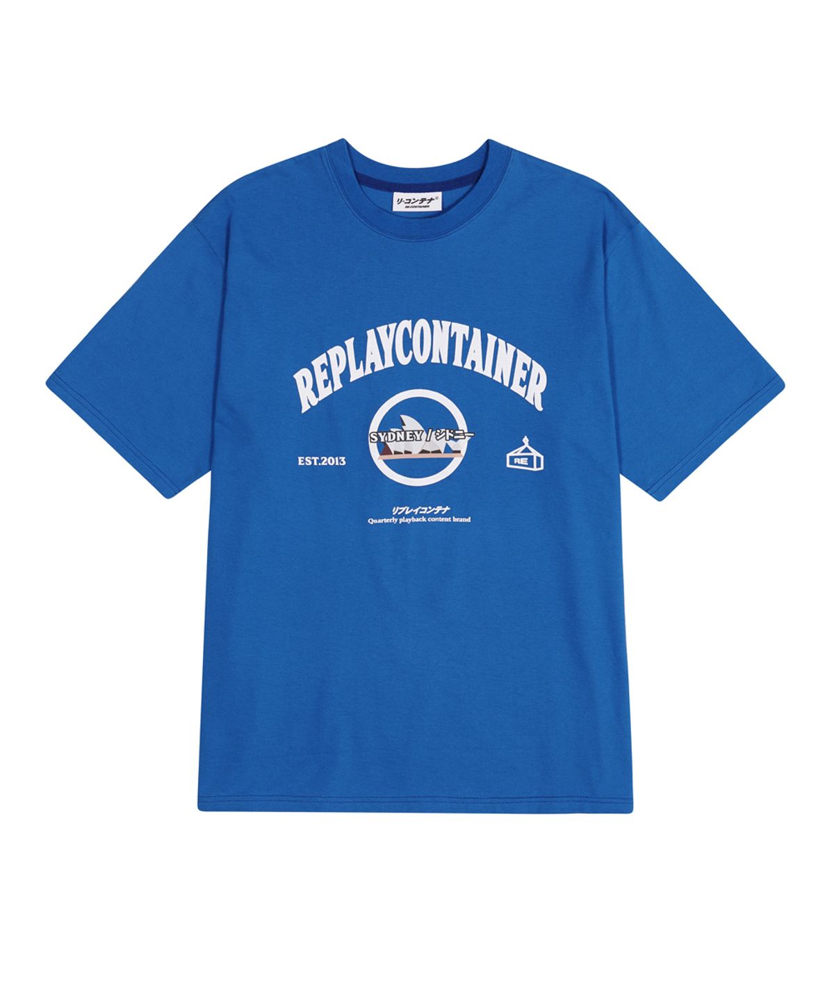 리플레이컨테이너(REPLAY CONTAINER) RC® city logo tee SYDNEY (blue)