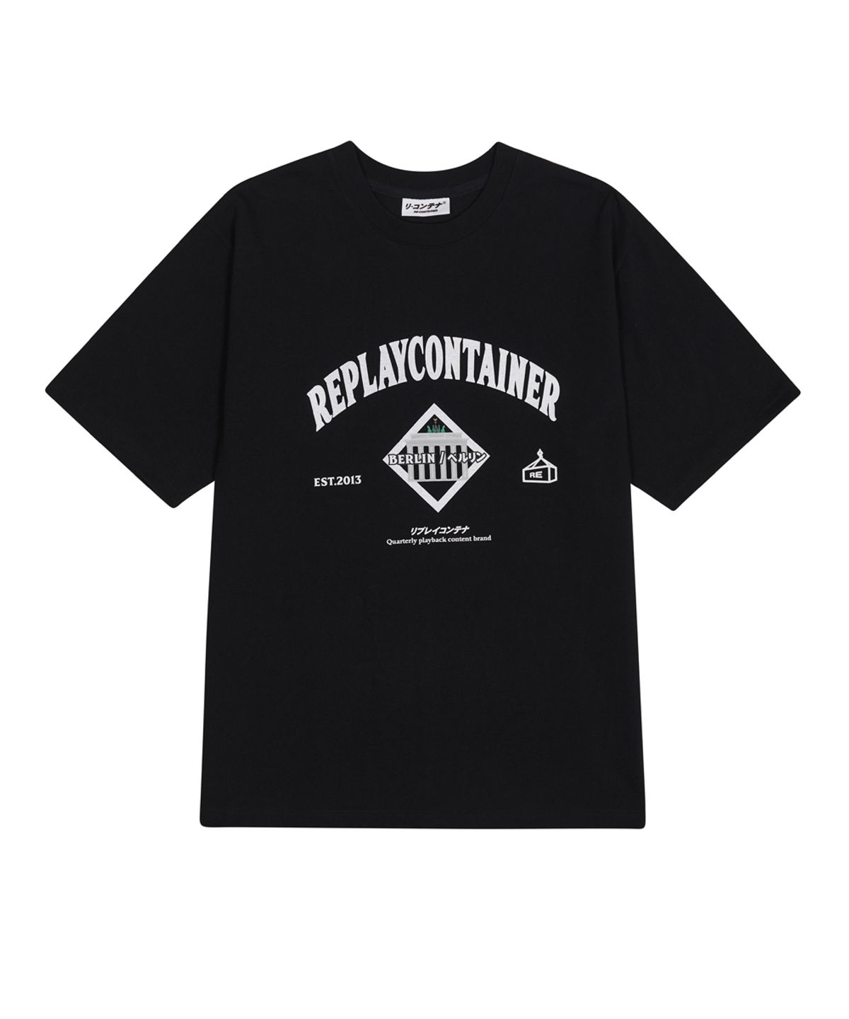 리플레이컨테이너(REPLAY CONTAINER) RC® city logo tee BERLIN (black)
