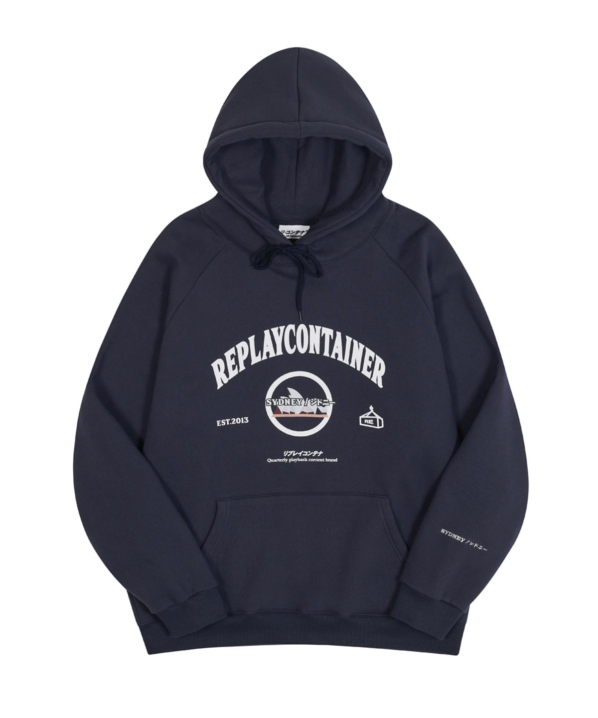 리플레이컨테이너(REPLAY CONTAINER) RC® city hoodie SYDNEY (navy)