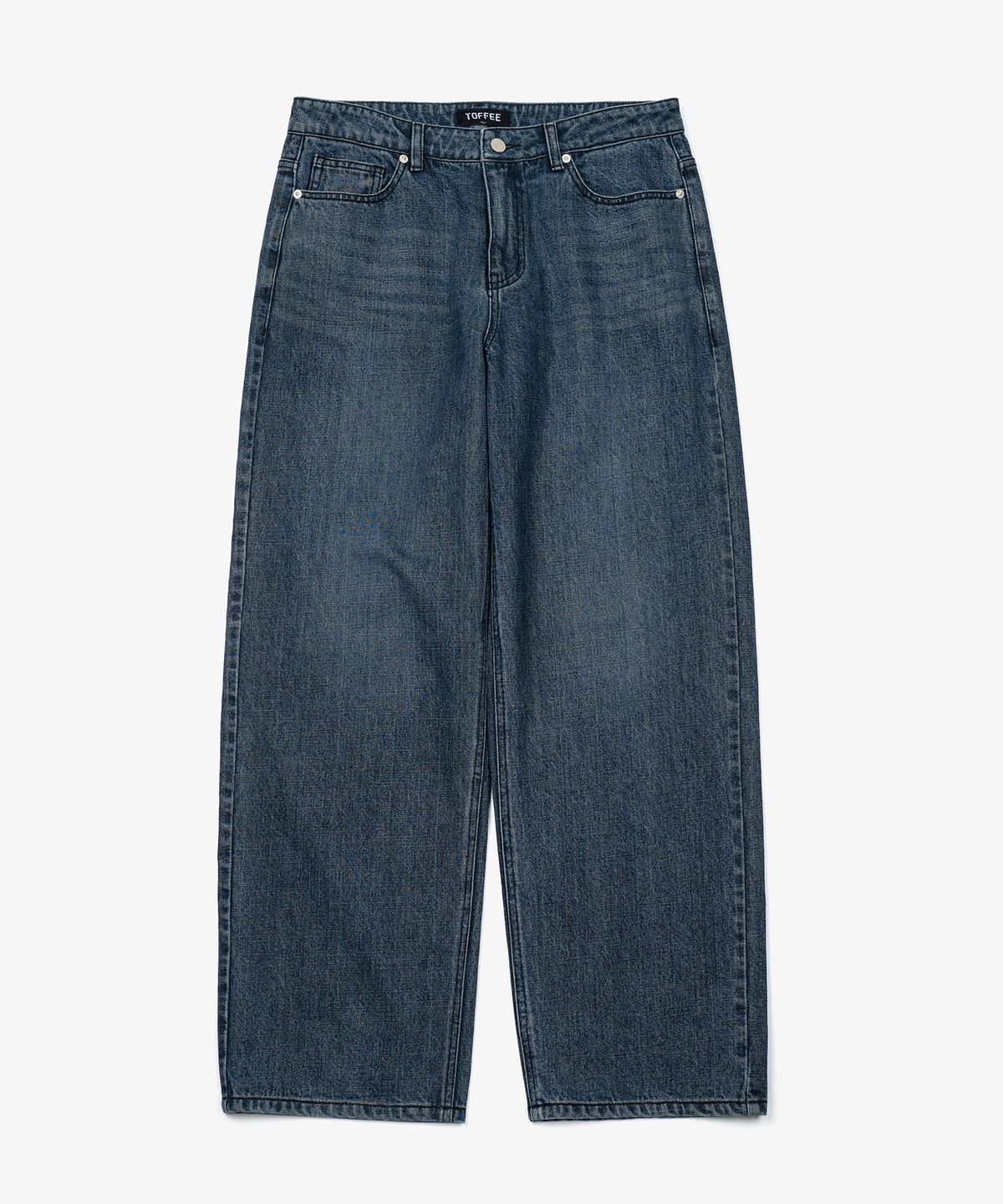 토피(TOFFEE) 모어 와이드 데님 팬츠 (WASHED GREISH BLUE)