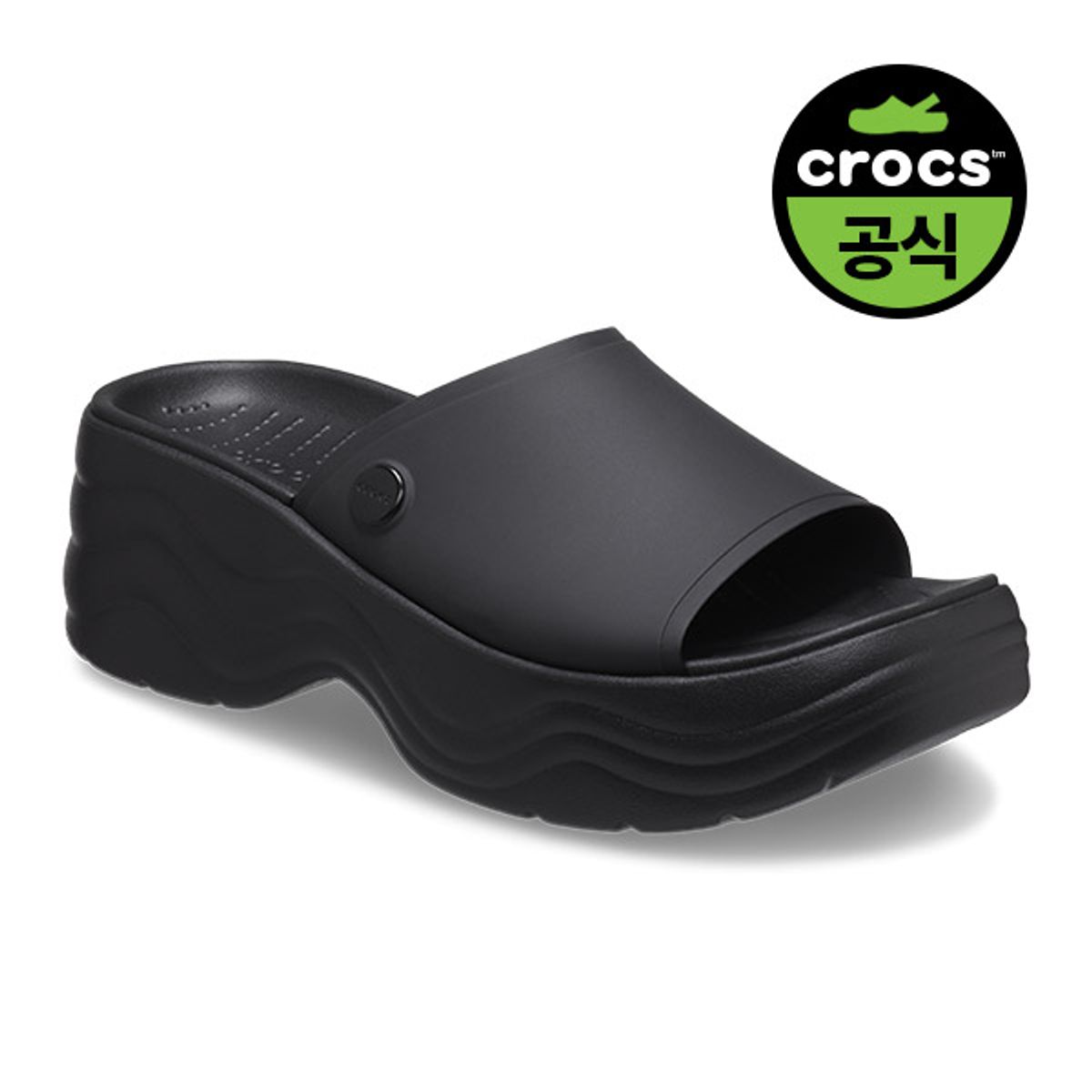 크록스(CROCS) 여성 스카이라인 슬라이드 BK (23SWSL208182)