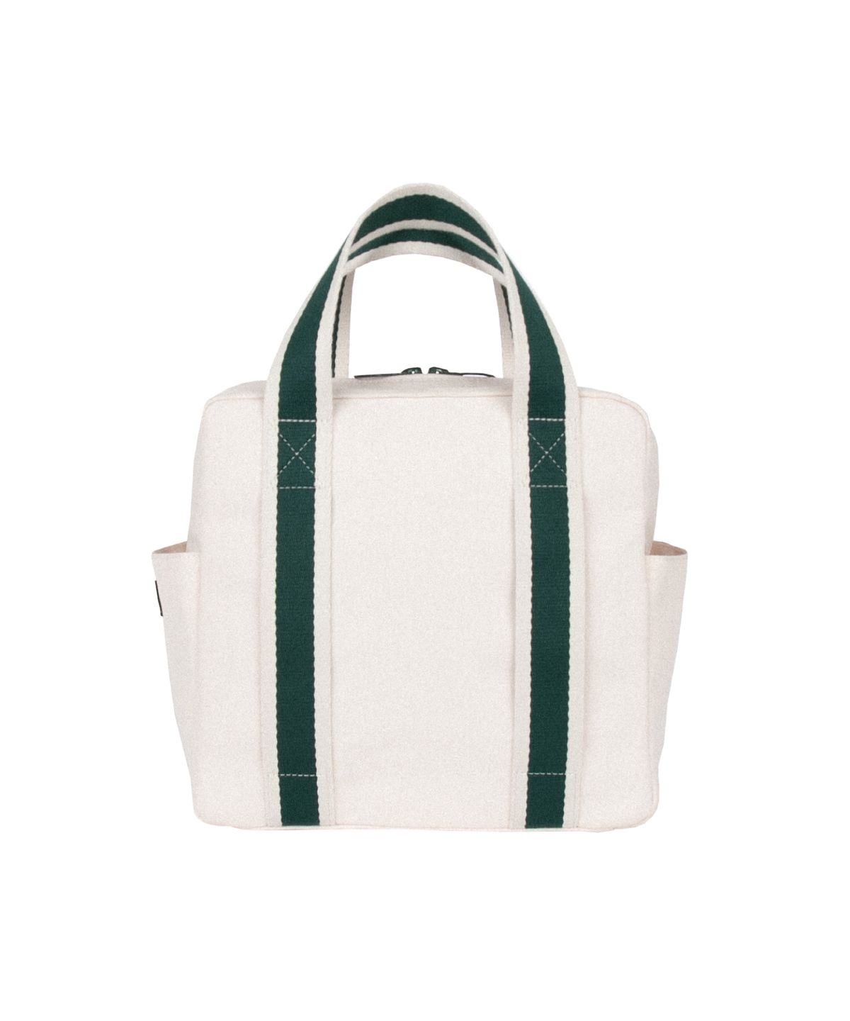 세러데이 레저 클럽(SATURDAY LEISURE CLUB) Stripe Webbing Thermal Bag(보온가방 & 카트백) - Ivory & British Racing Green