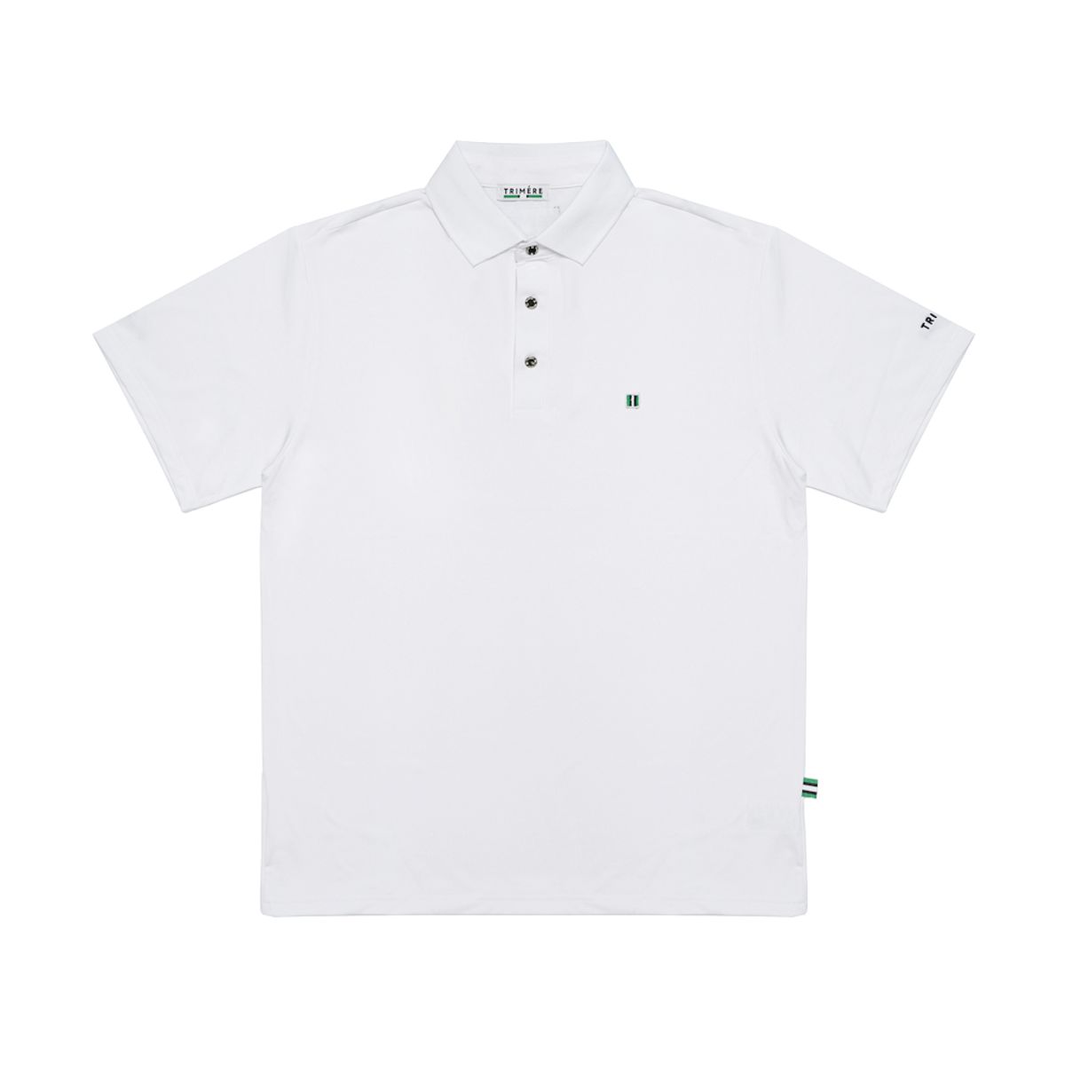 트리메르(TRIMERE) 심플 로고 와펜 반팔 폴로 TEE  F/L MAN WHITE