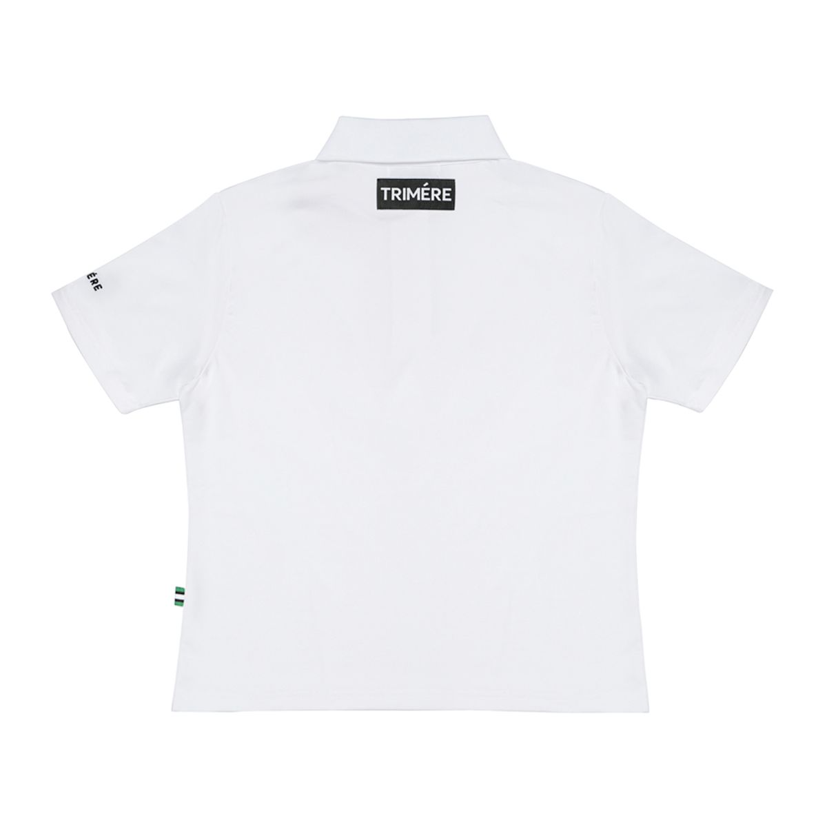 트리메르(TRIMERE) 심플 로고 와펜 반팔 폴로 TEE F/L WOMAN WHITE