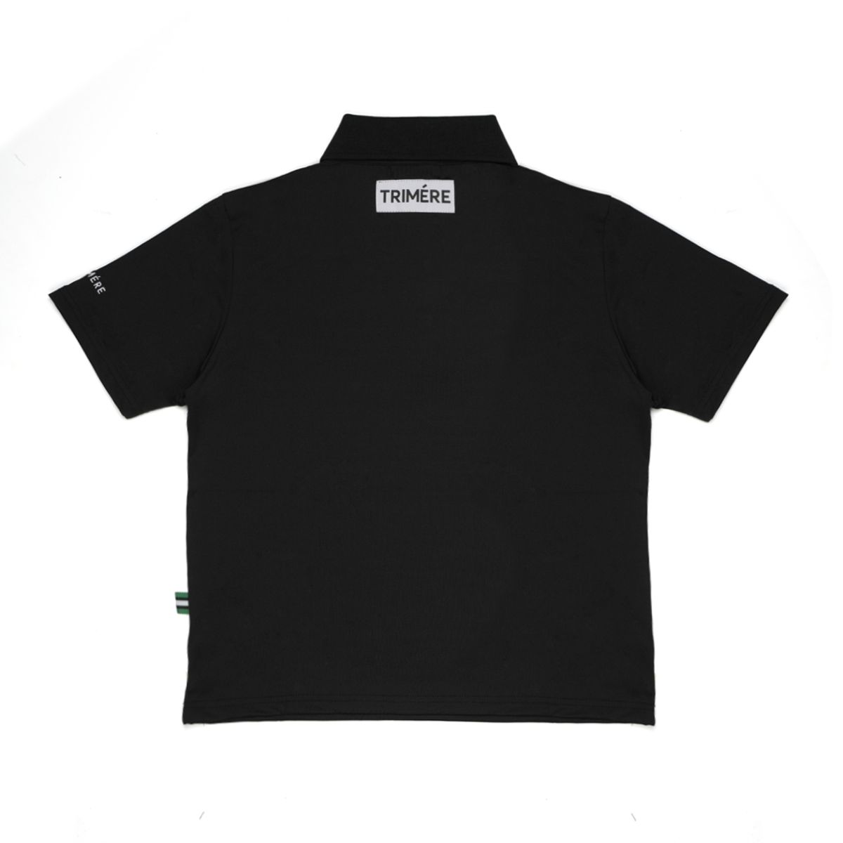 트리메르(TRIMERE) 심플 로고 와펜 반팔 폴로 TEE F/L WOMAN BLACK