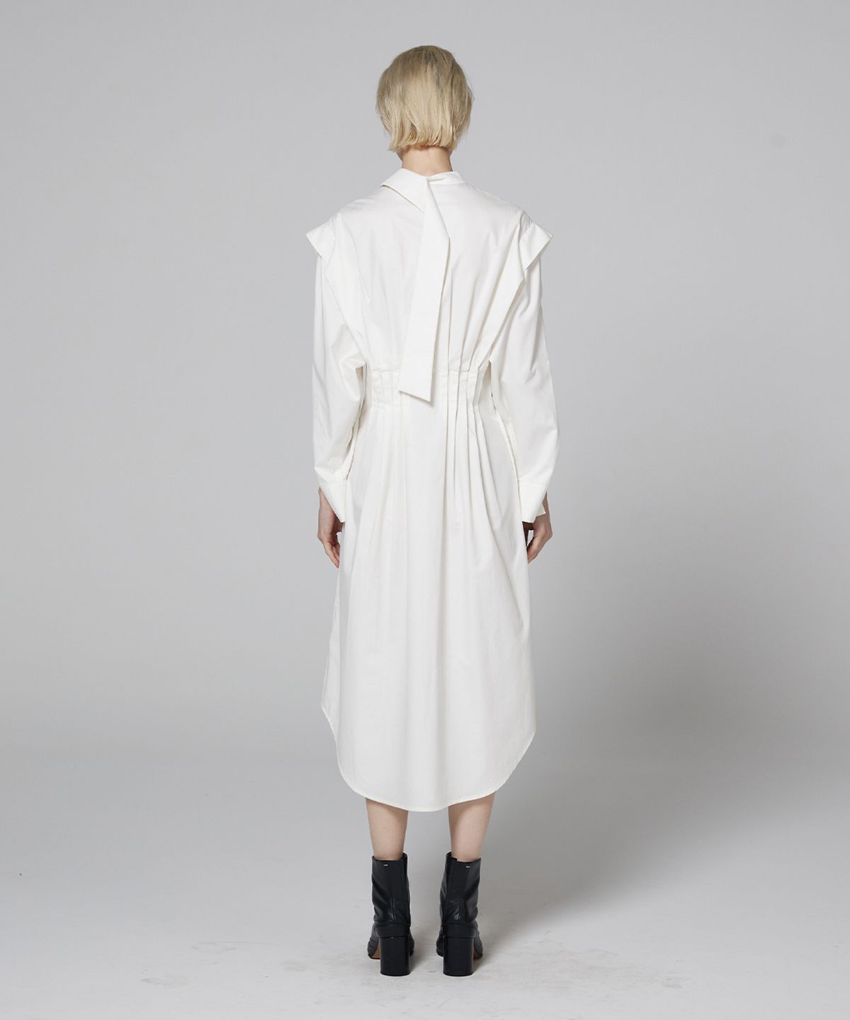 므아므(MMAM) Side pleated shirt dress