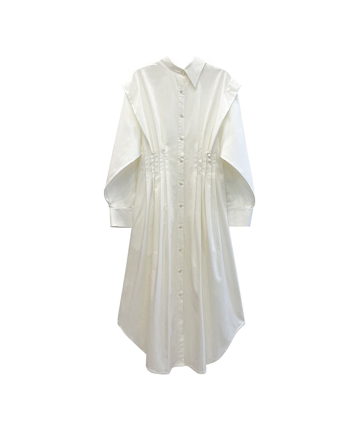 므아므(MMAM) Side pleated shirt dress