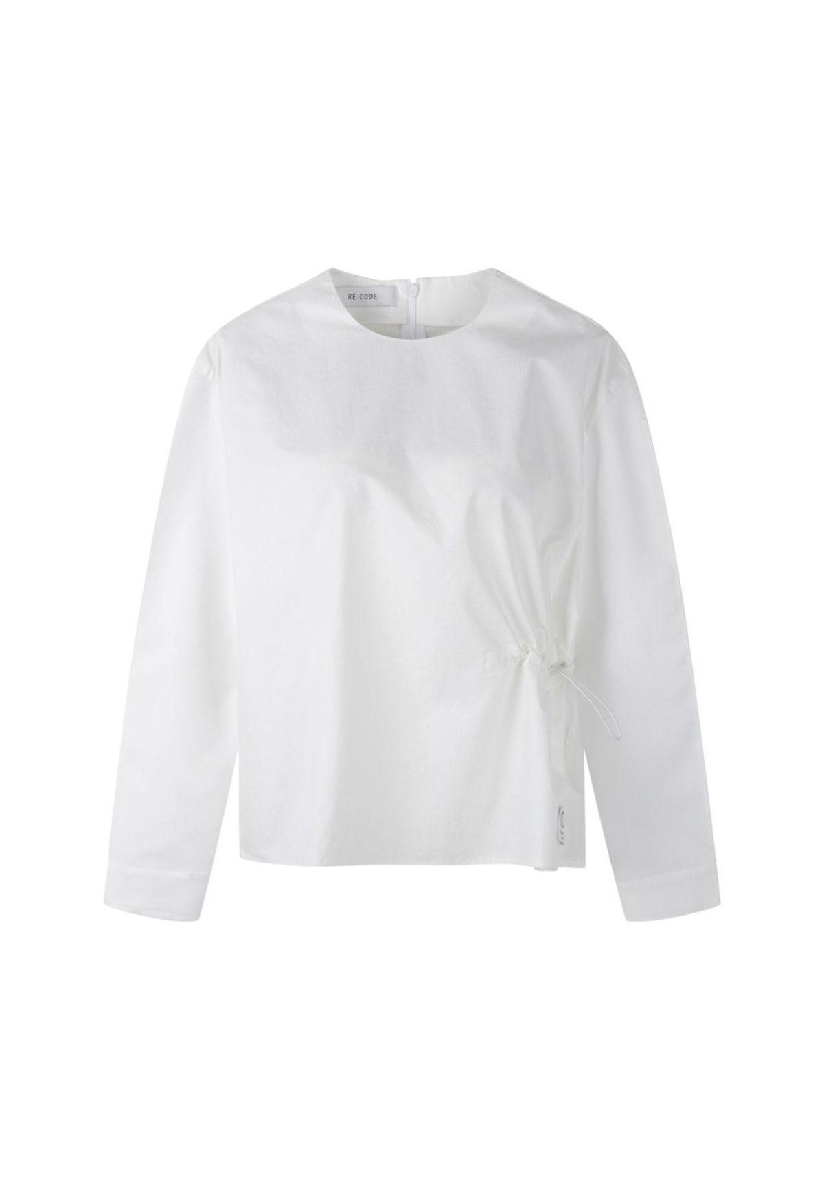 래코드(RECODE) [여성] Round Sleeve Shirring Detail Top_RQSAS23575WHX
