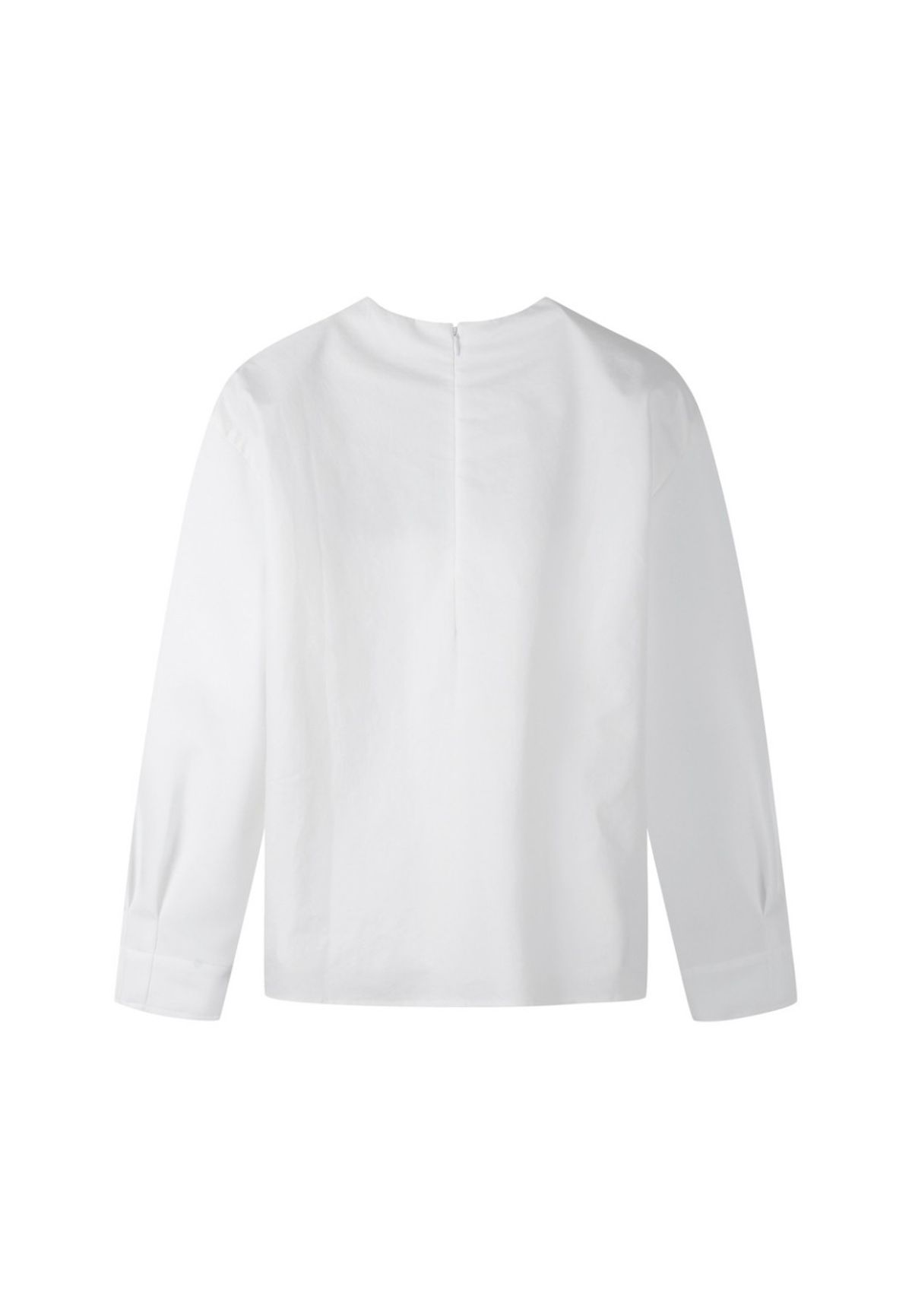 래코드(RECODE) [여성] Round Sleeve Shirring Detail Top_RQSAS23575WHX