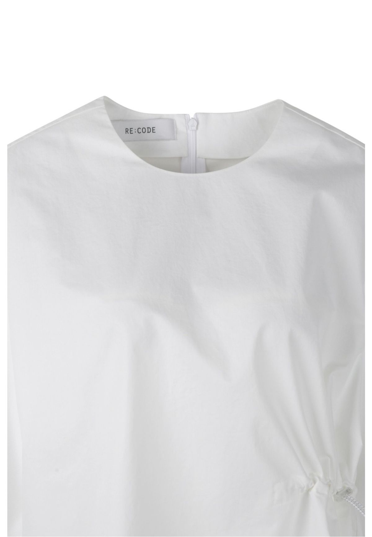 래코드(RECODE) [여성] Round Sleeve Shirring Detail Top_RQSAS23575WHX