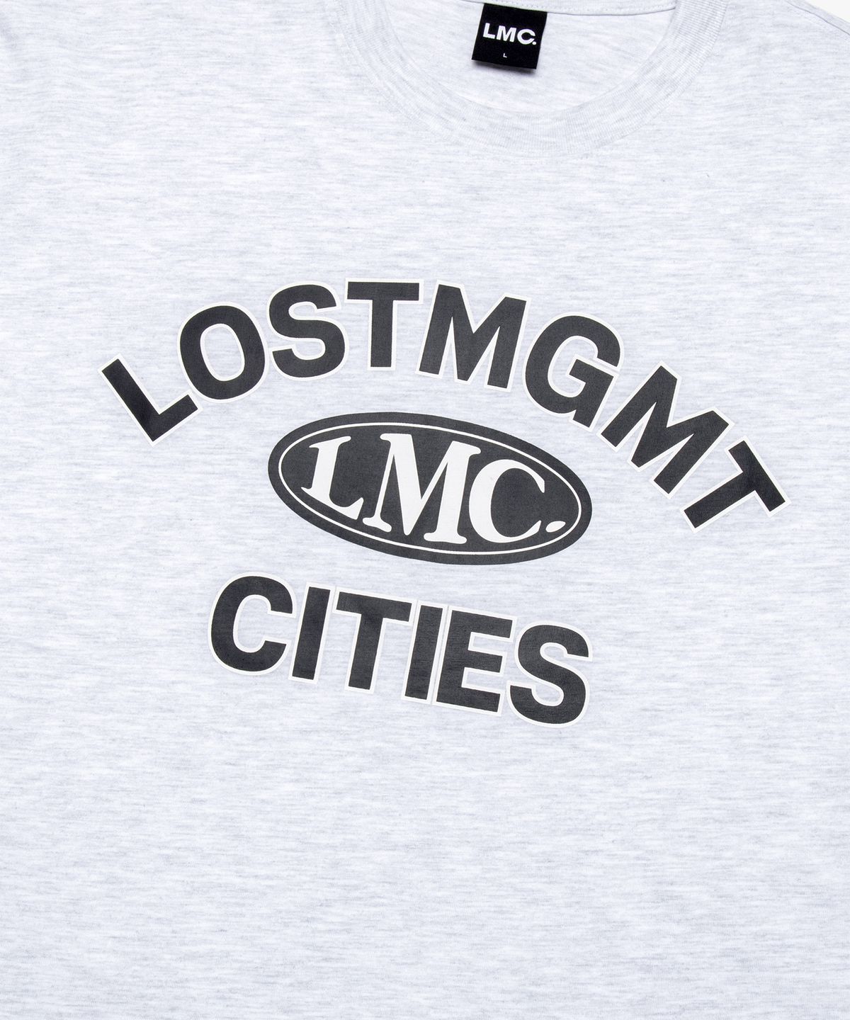엘엠씨(LMC) ARCH OVAL TEE light heather gray