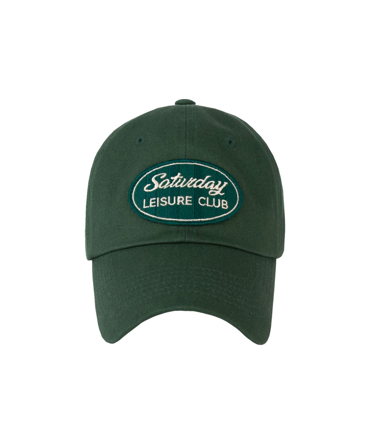 세러데이 레저 클럽(SATURDAY LEISURE CLUB) Signature Ball Cap - British Racing Green & Green Stripe Patch
