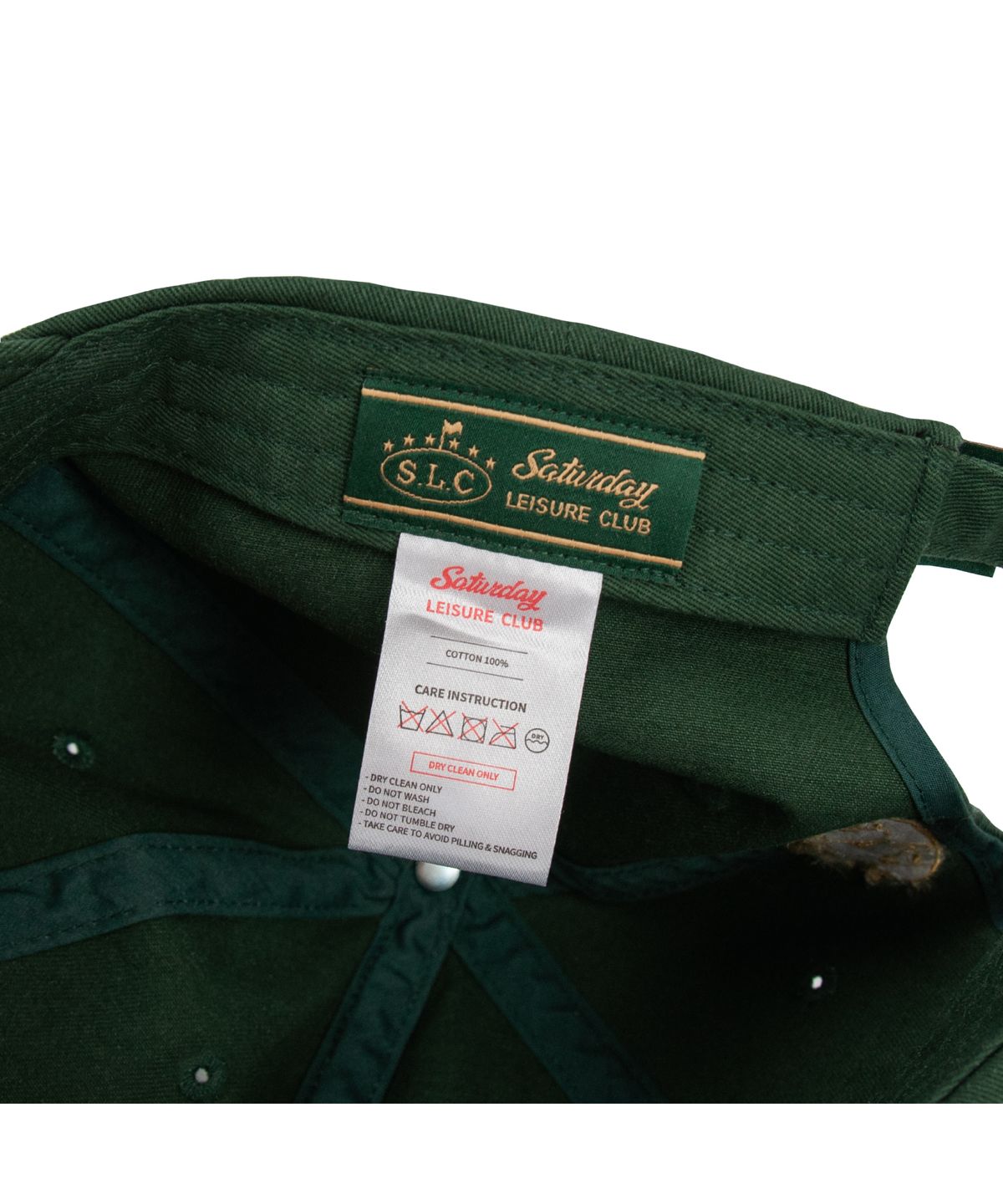 세러데이 레저 클럽(SATURDAY LEISURE CLUB) Signature Ball Cap - British Racing Green & Green Stripe Patch