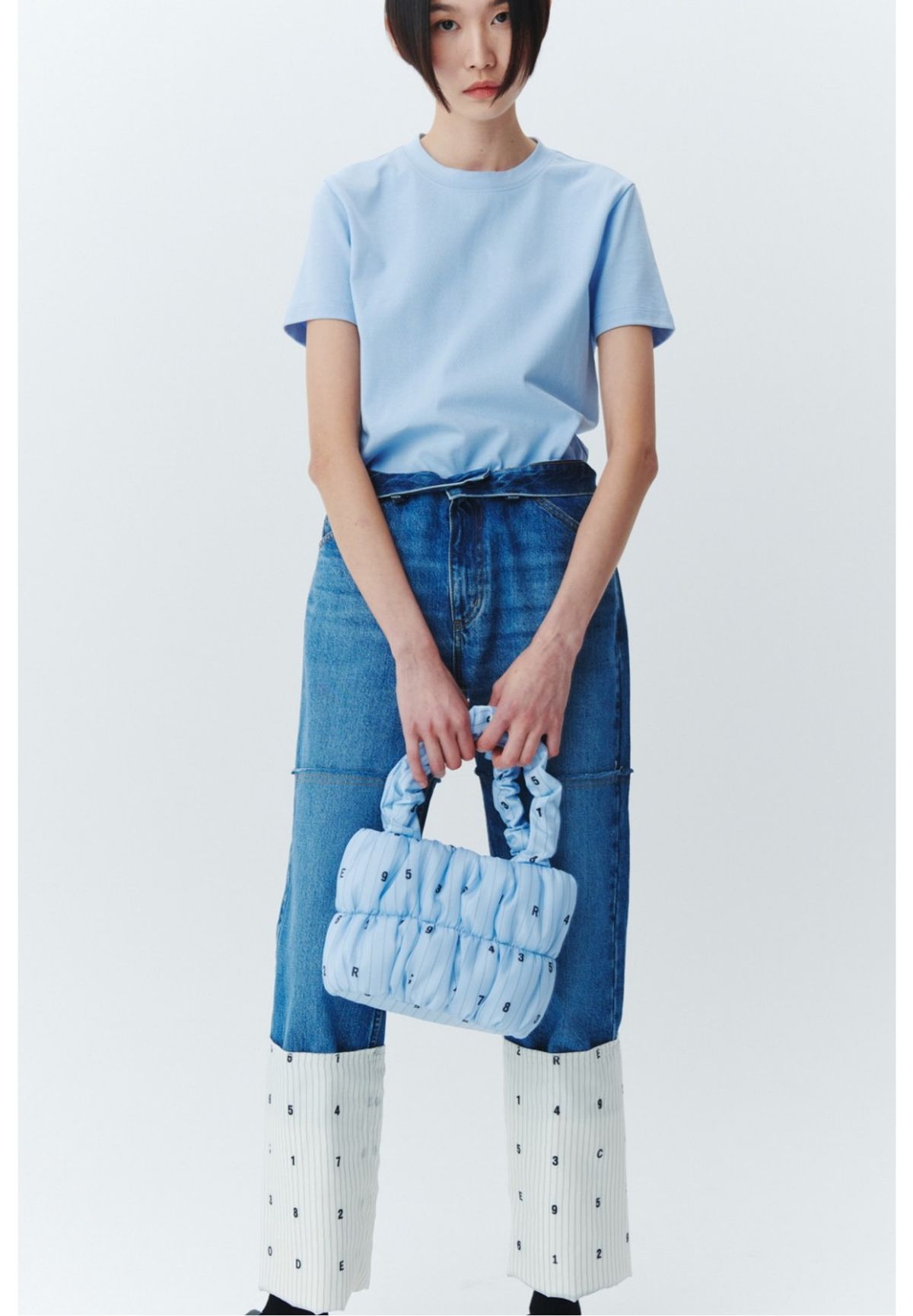 래코드(RECODE) [여성] Printed turn-up denim _RQPAS22570BUX