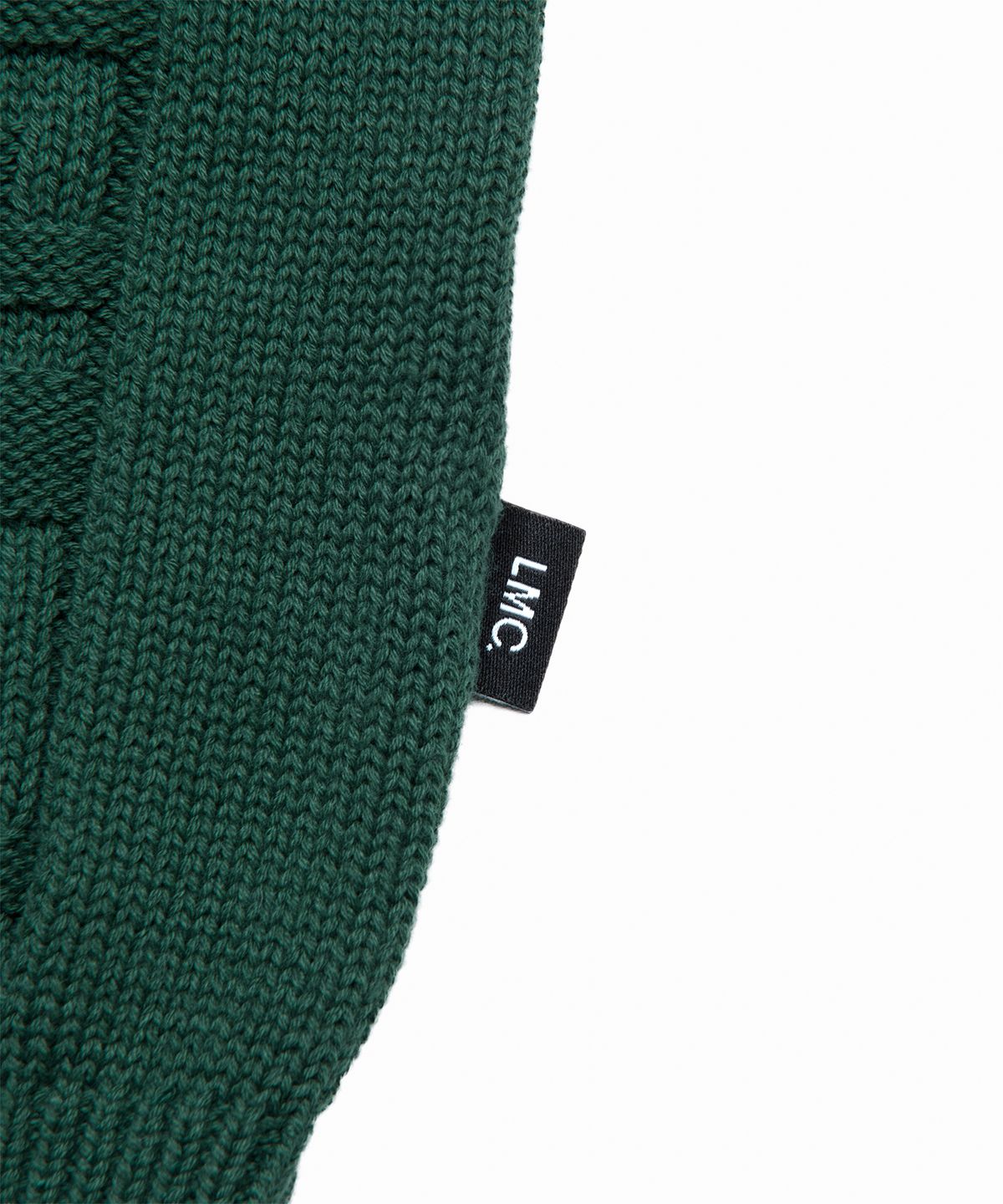 엘엠씨(LMC) JQD ZIP-UP KNITTED POLO SHIRT dark green